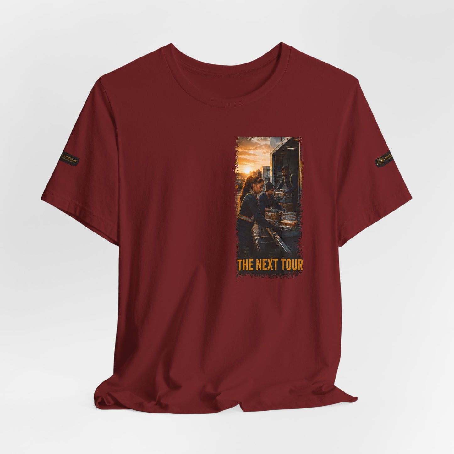 Postal Music — The Next Tour Premium Unisex T-Shirt — Color Group 2 of 11