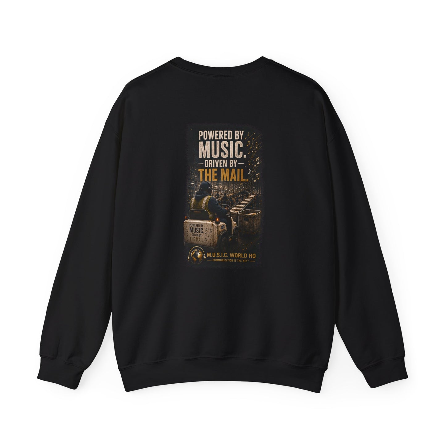 Postal Music - Powered by Music Crewneck Sweatshirt - Colorways A