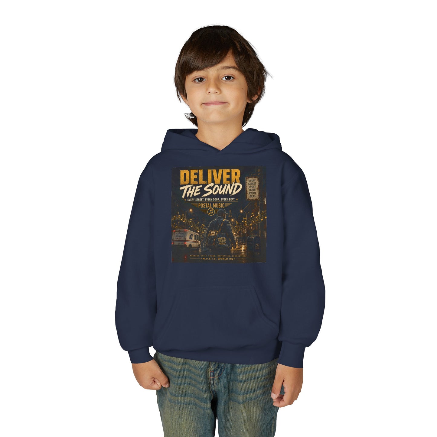 Postal Music — Deliver the Sound — Youth Hoodie