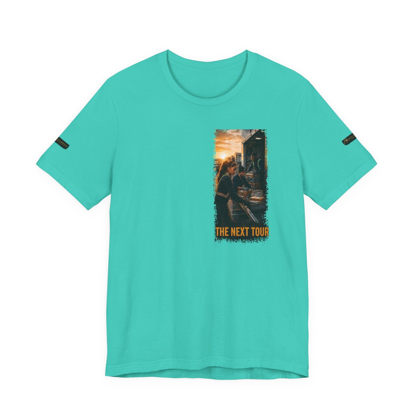 Postal Music — The Next Tour Premium Unisex T-Shirt — Color Group 10 of 11