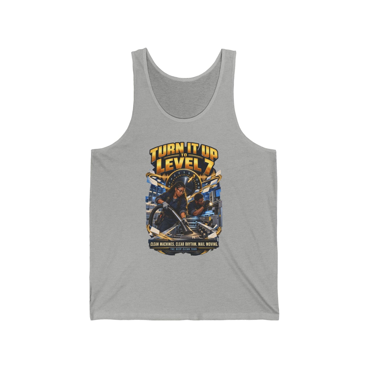 Postal Music - Turn It Up to Level 7 - Unisex Tank Top