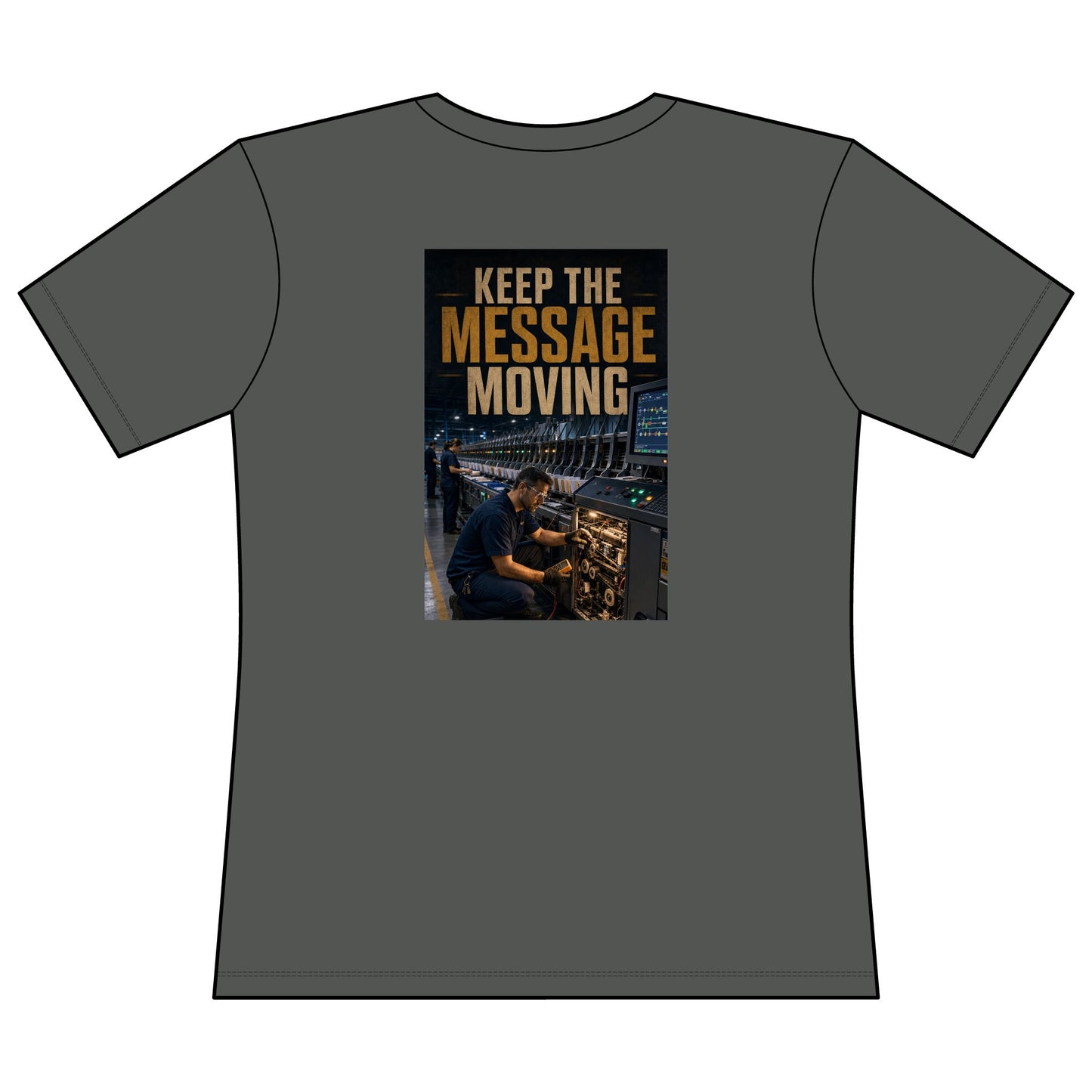 Postal Music — Keep the Message Moving — Women's Relaxed T-Shirt