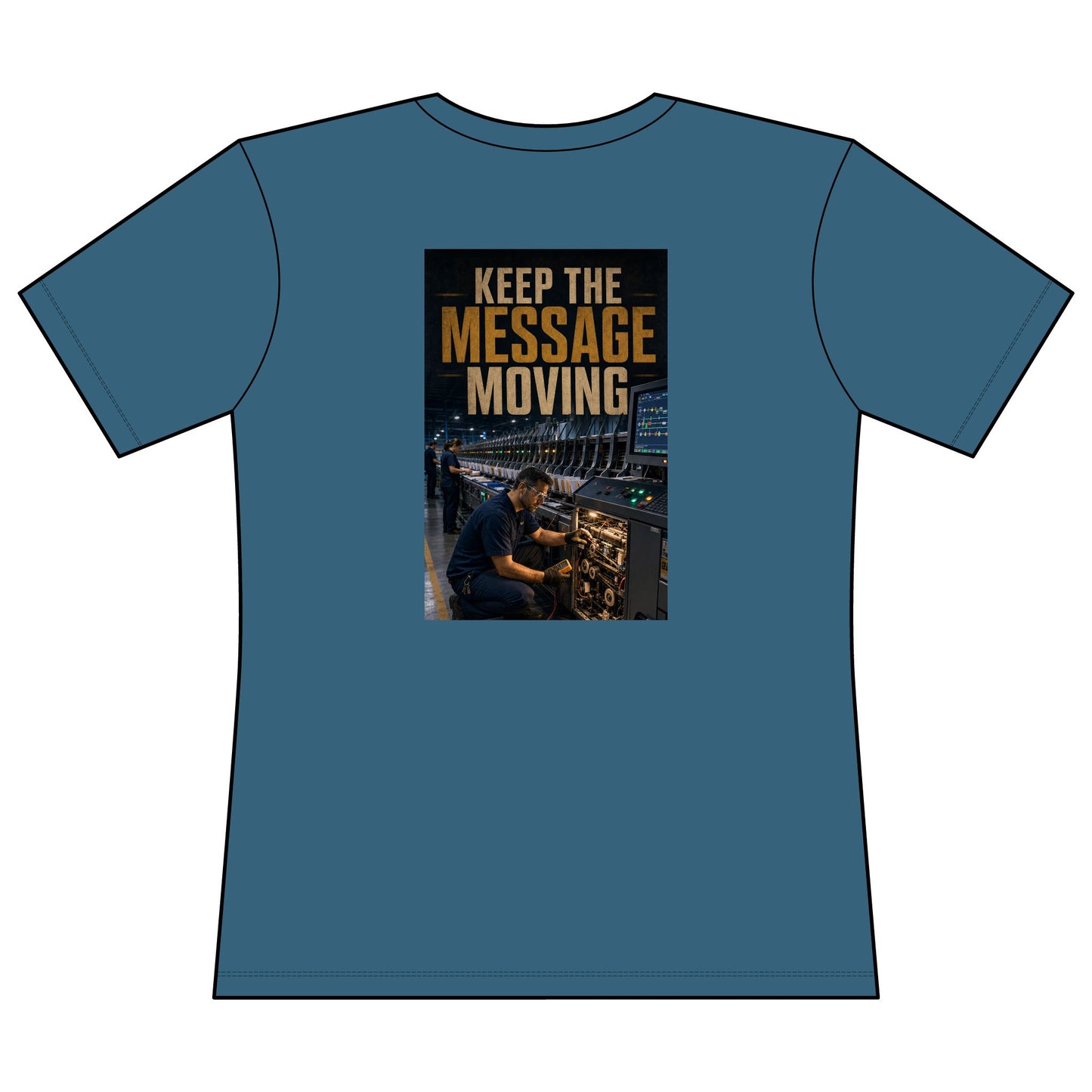 Postal Music — Keep the Message Moving — Women's Relaxed T-Shirt