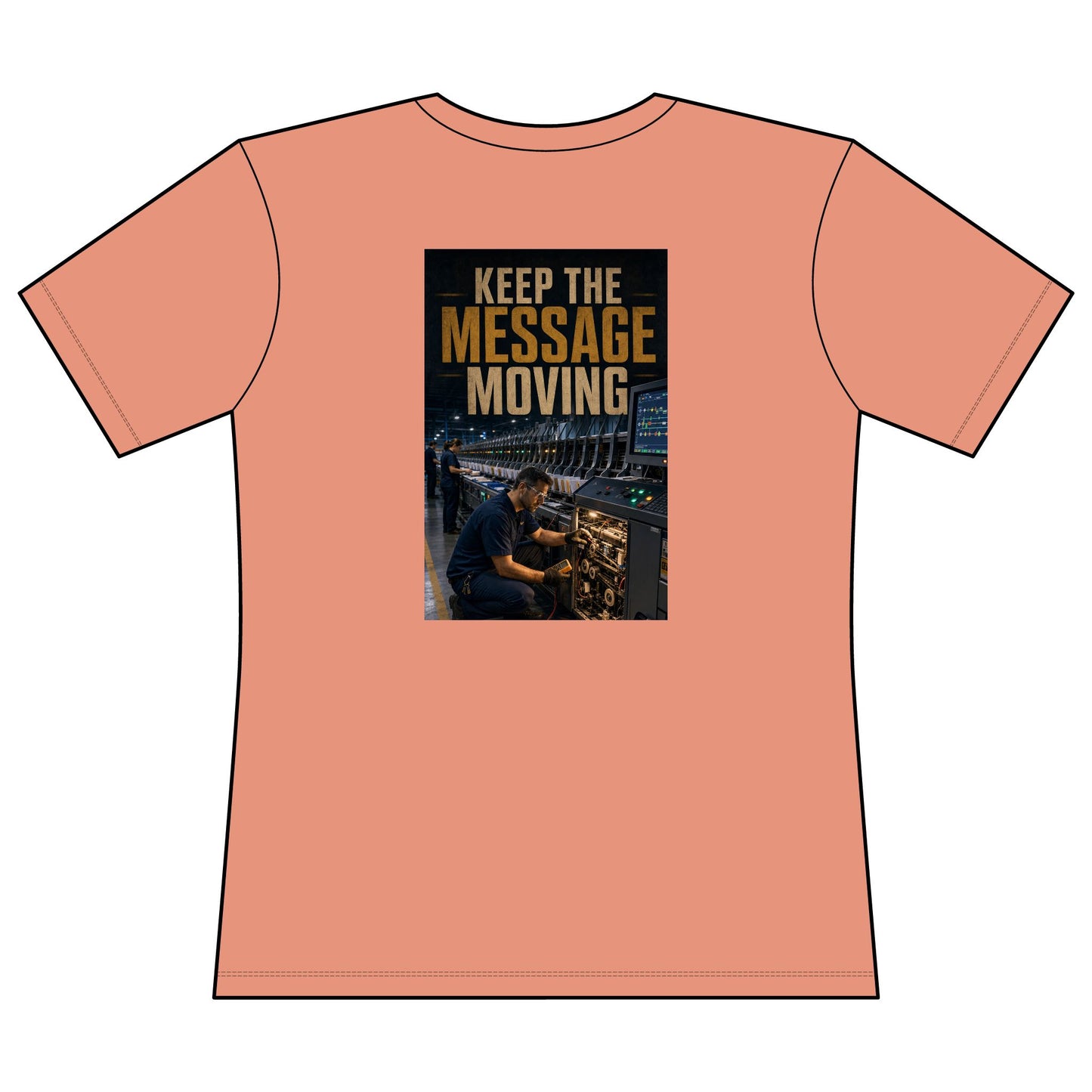 Postal Music — Keep the Message Moving — Women's Relaxed T-Shirt