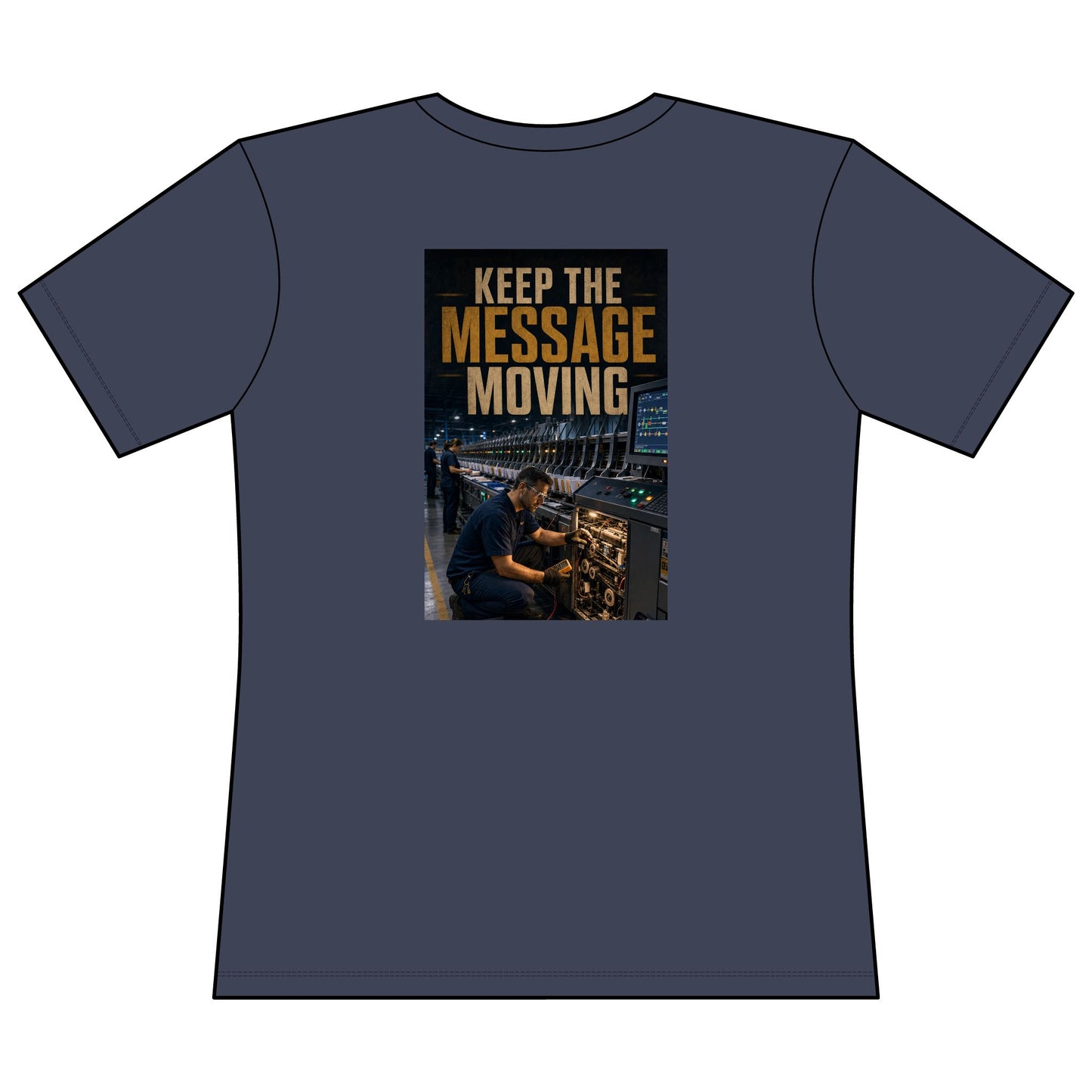 Postal Music — Keep the Message Moving — Women's Relaxed T-Shirt
