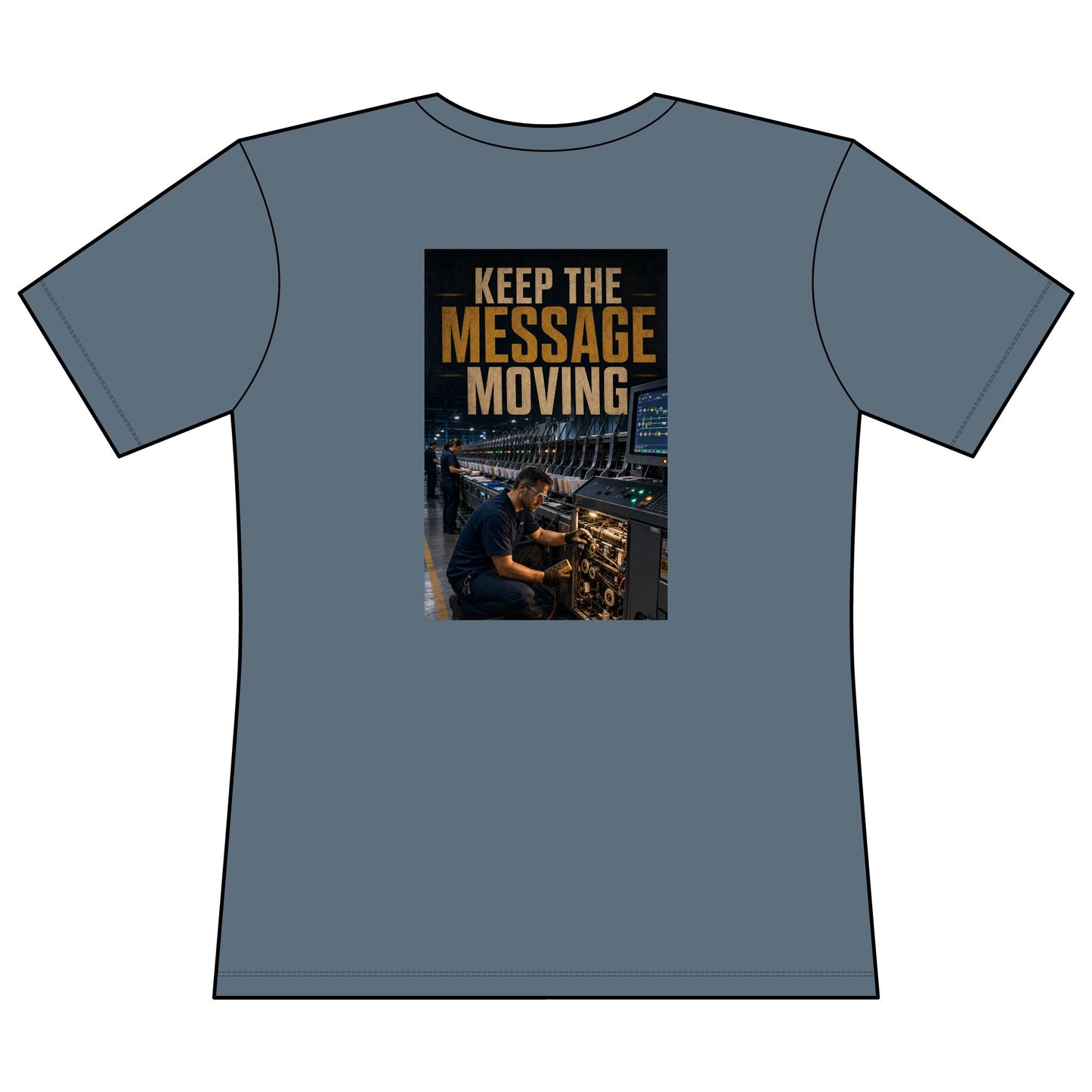 Postal Music — Keep the Message Moving — Women's Relaxed T-Shirt