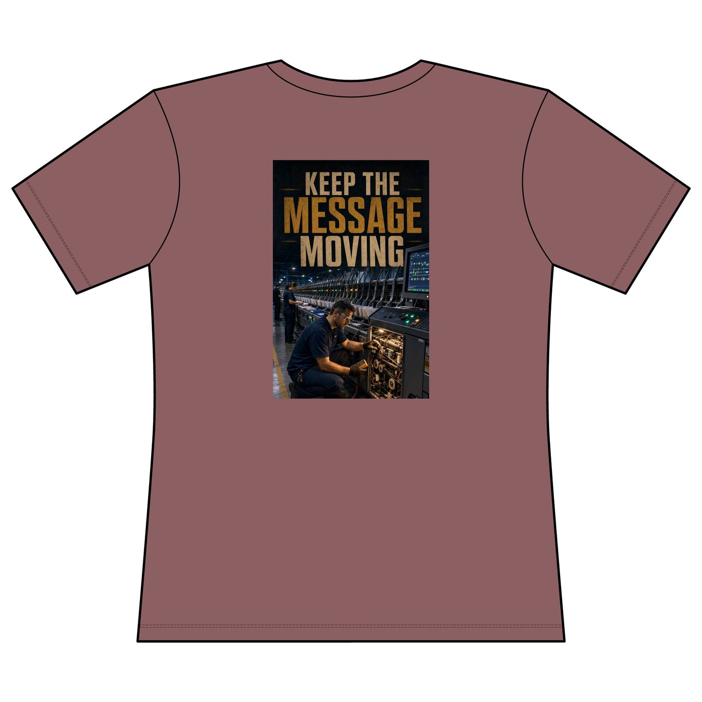 Postal Music — Keep the Message Moving — Women's Relaxed T-Shirt