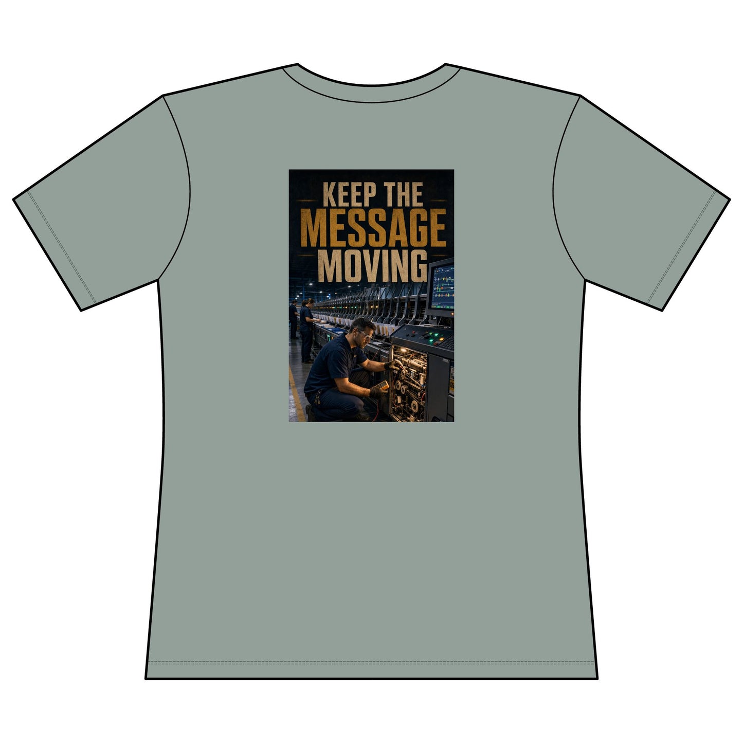 Postal Music — Keep the Message Moving — Women's Relaxed T-Shirt