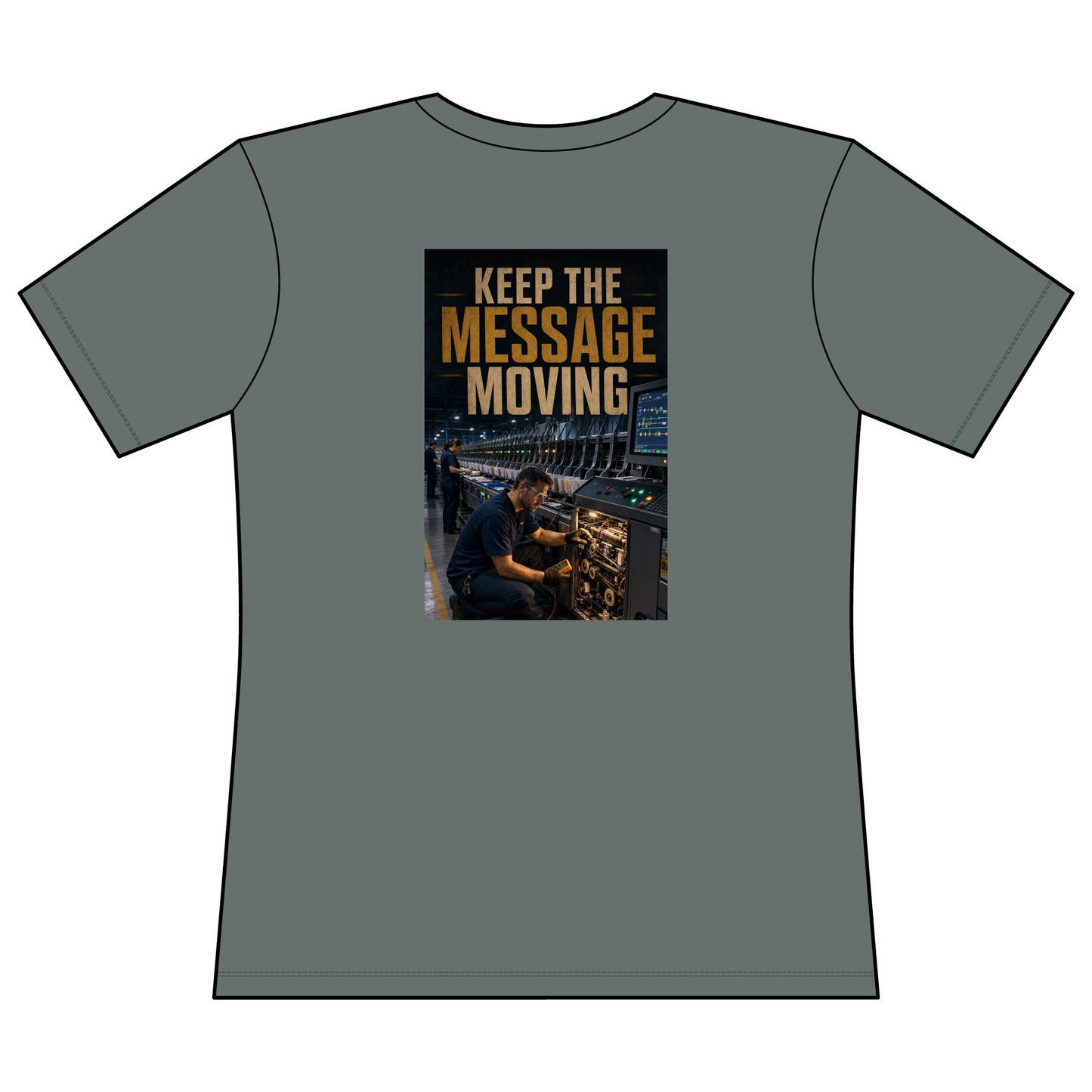 Postal Music — Keep the Message Moving — Women's Relaxed T-Shirt