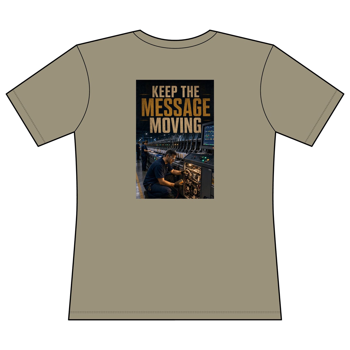 Postal Music — Keep the Message Moving — Women's Relaxed T-Shirt