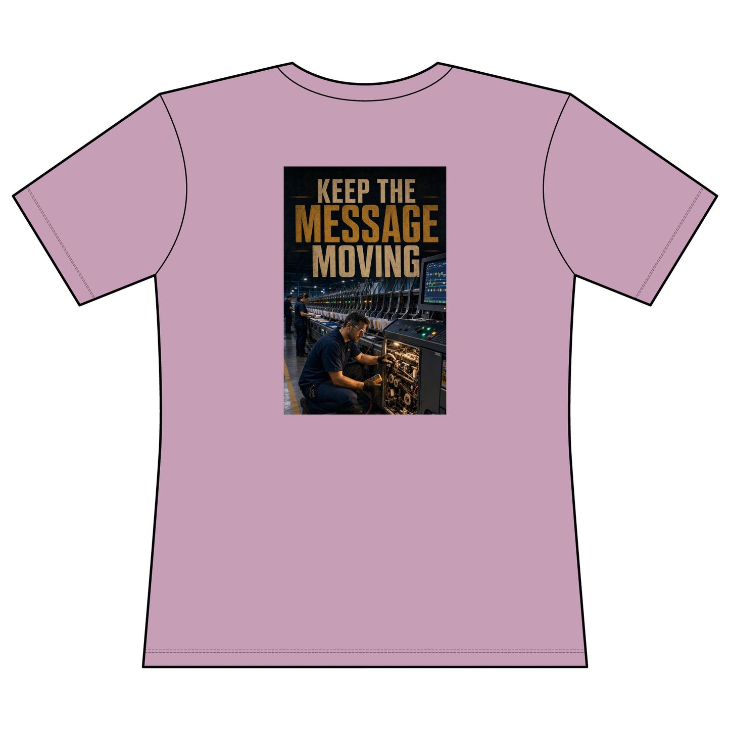 Postal Music — Keep the Message Moving — Women's Relaxed T-Shirt
