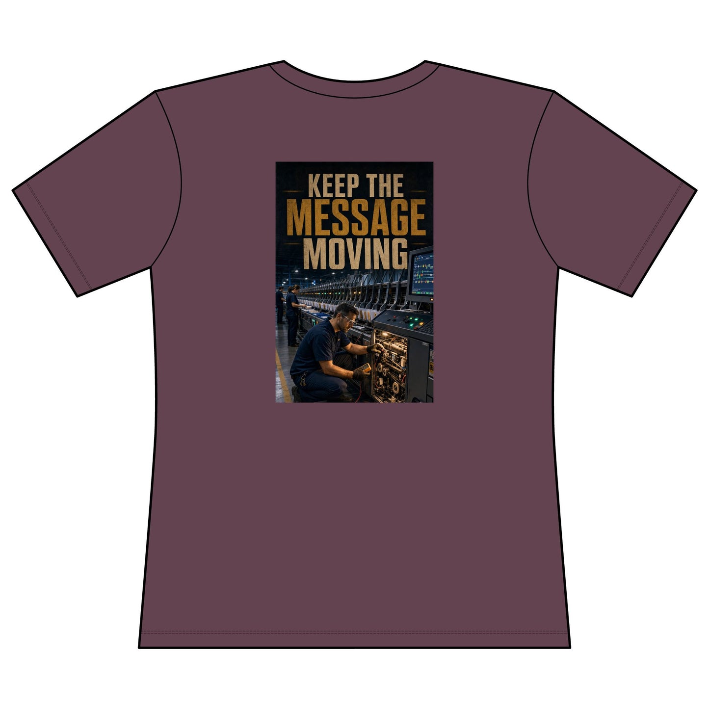 Postal Music — Keep the Message Moving — Women's Relaxed T-Shirt