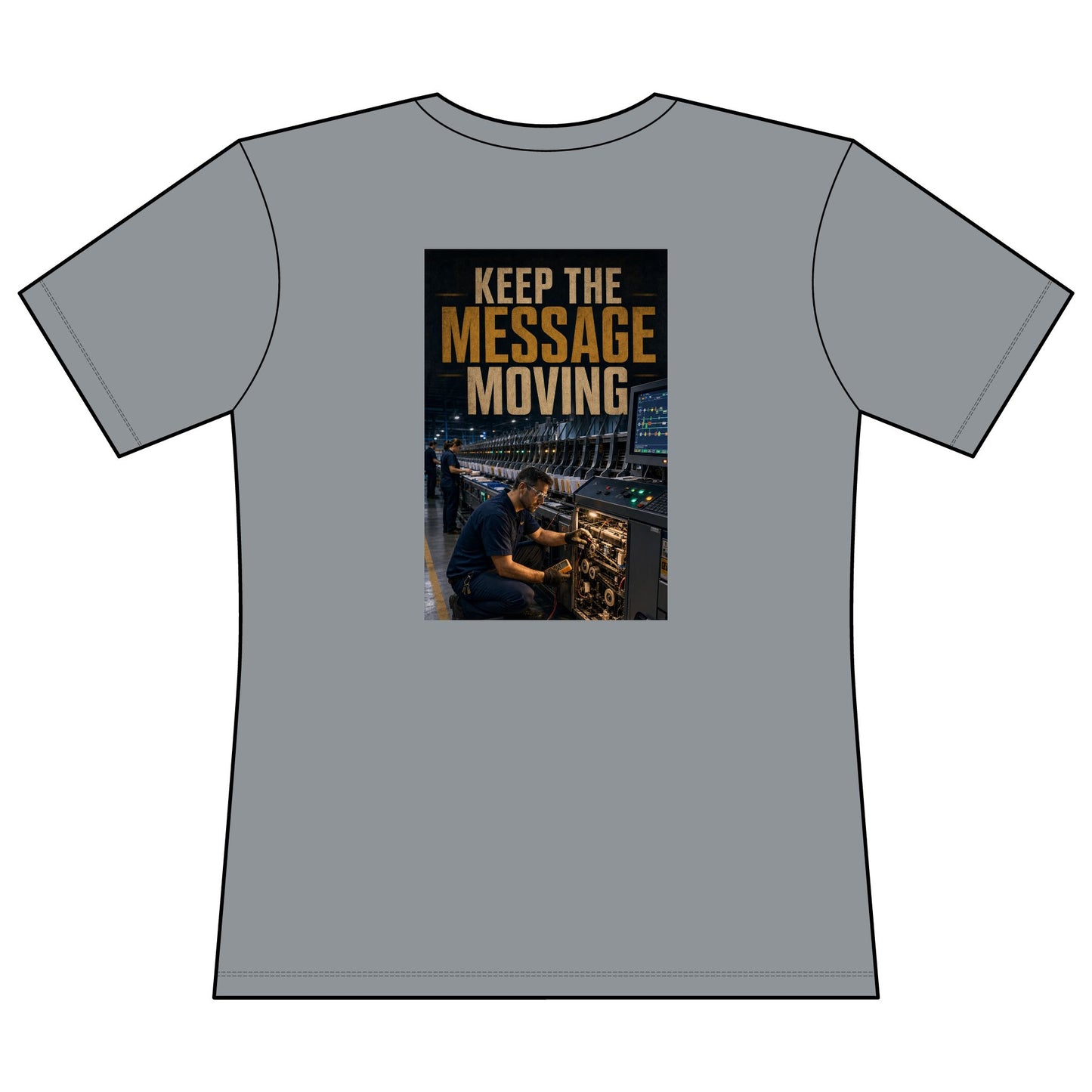 Postal Music — Keep the Message Moving — Women's Relaxed T-Shirt