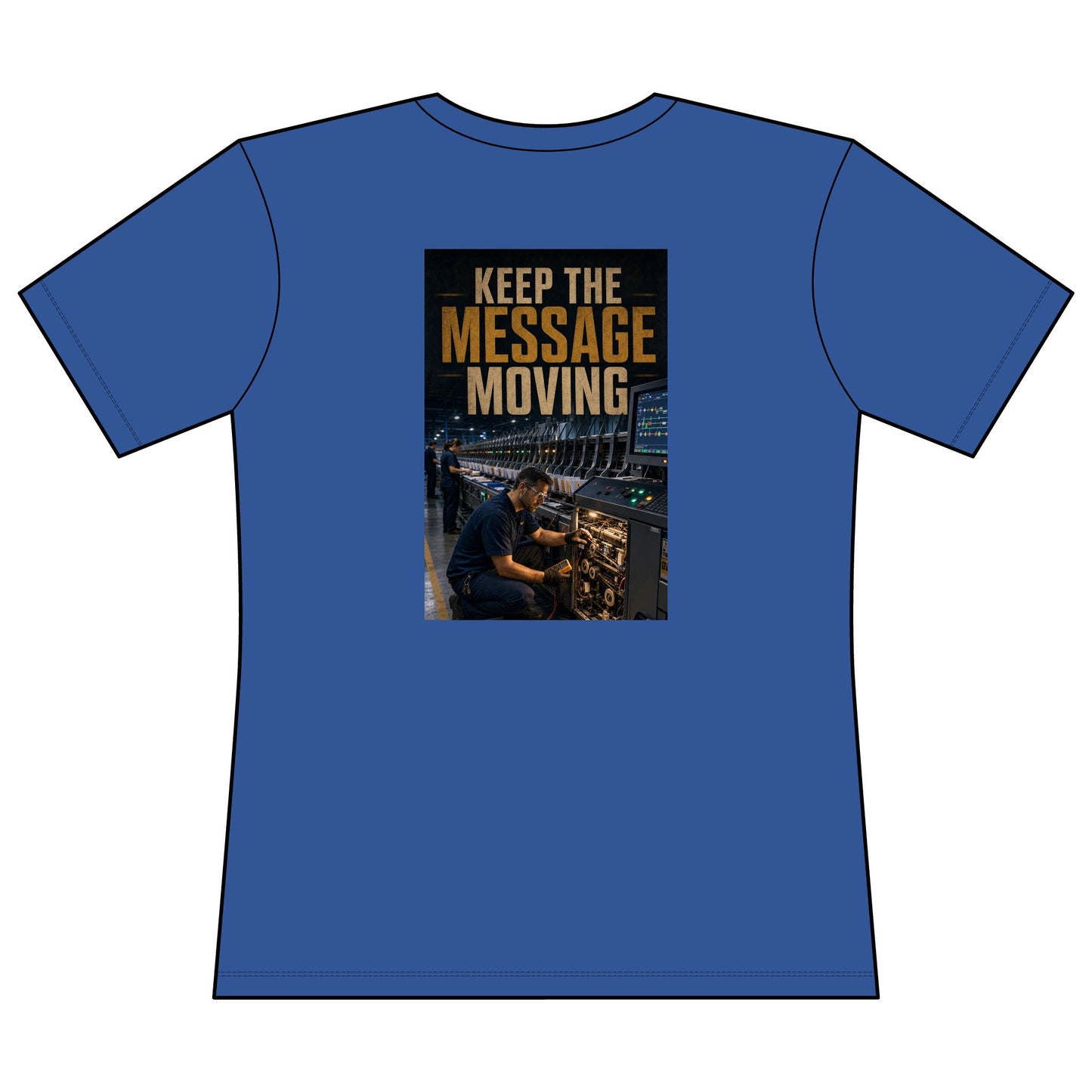 Postal Music — Keep the Message Moving — Women's Relaxed T-Shirt