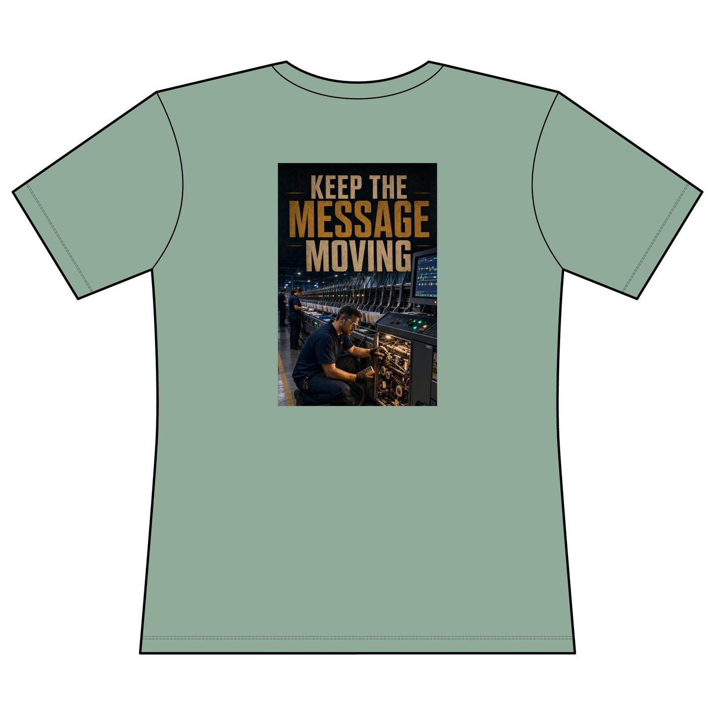 Postal Music — Keep the Message Moving — Women's Relaxed T-Shirt