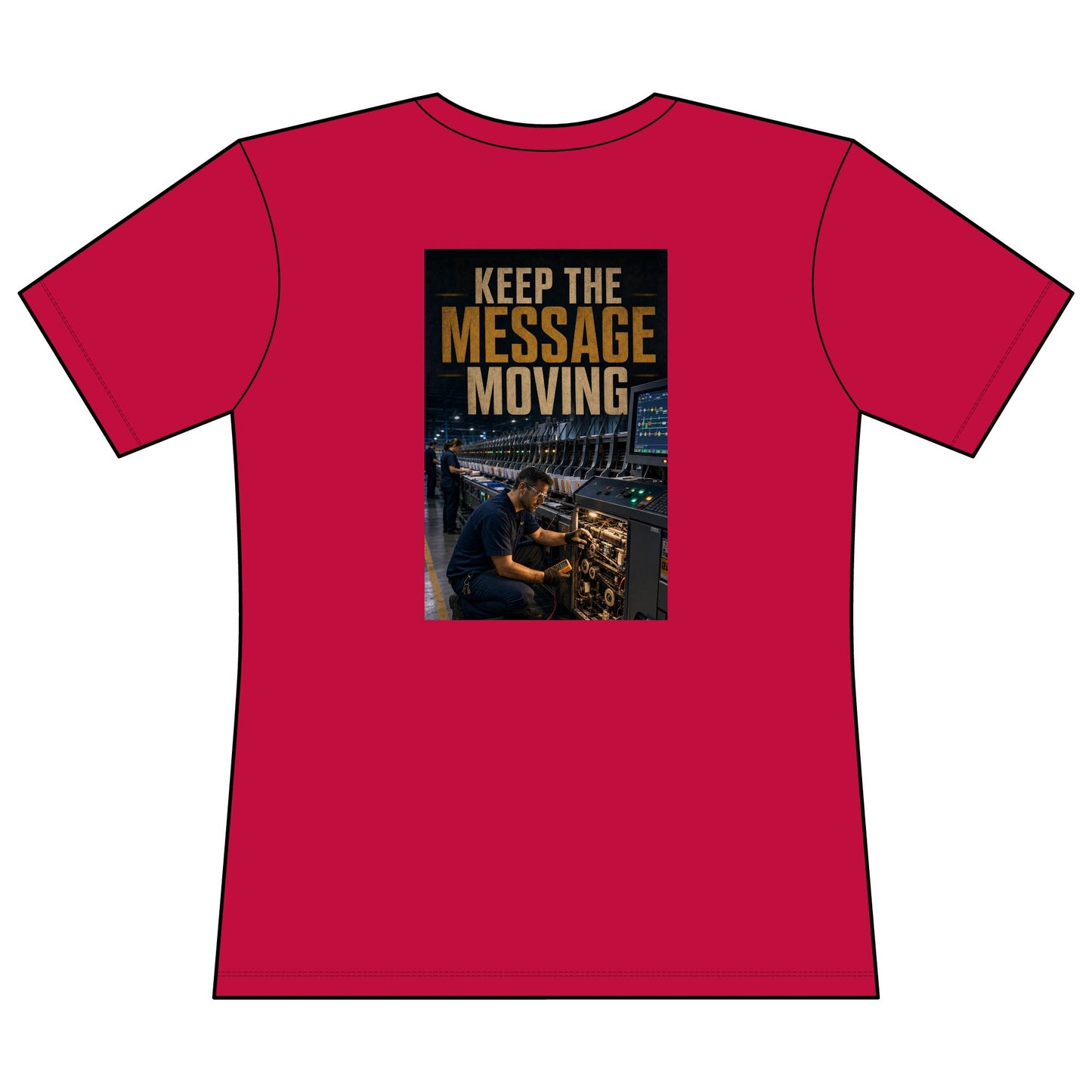 Postal Music — Keep the Message Moving — Women's Relaxed T-Shirt