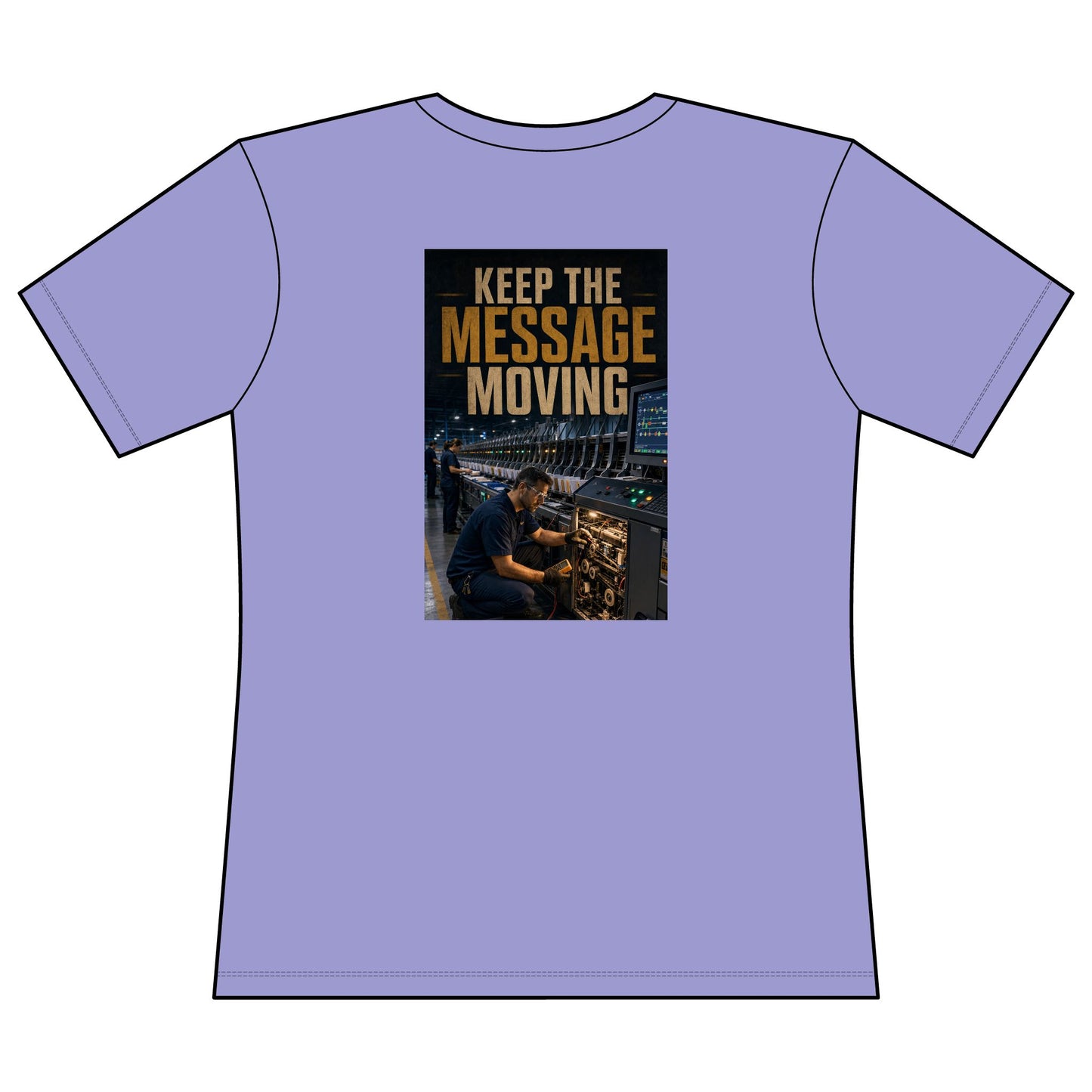 Postal Music — Keep the Message Moving — Women's Relaxed T-Shirt