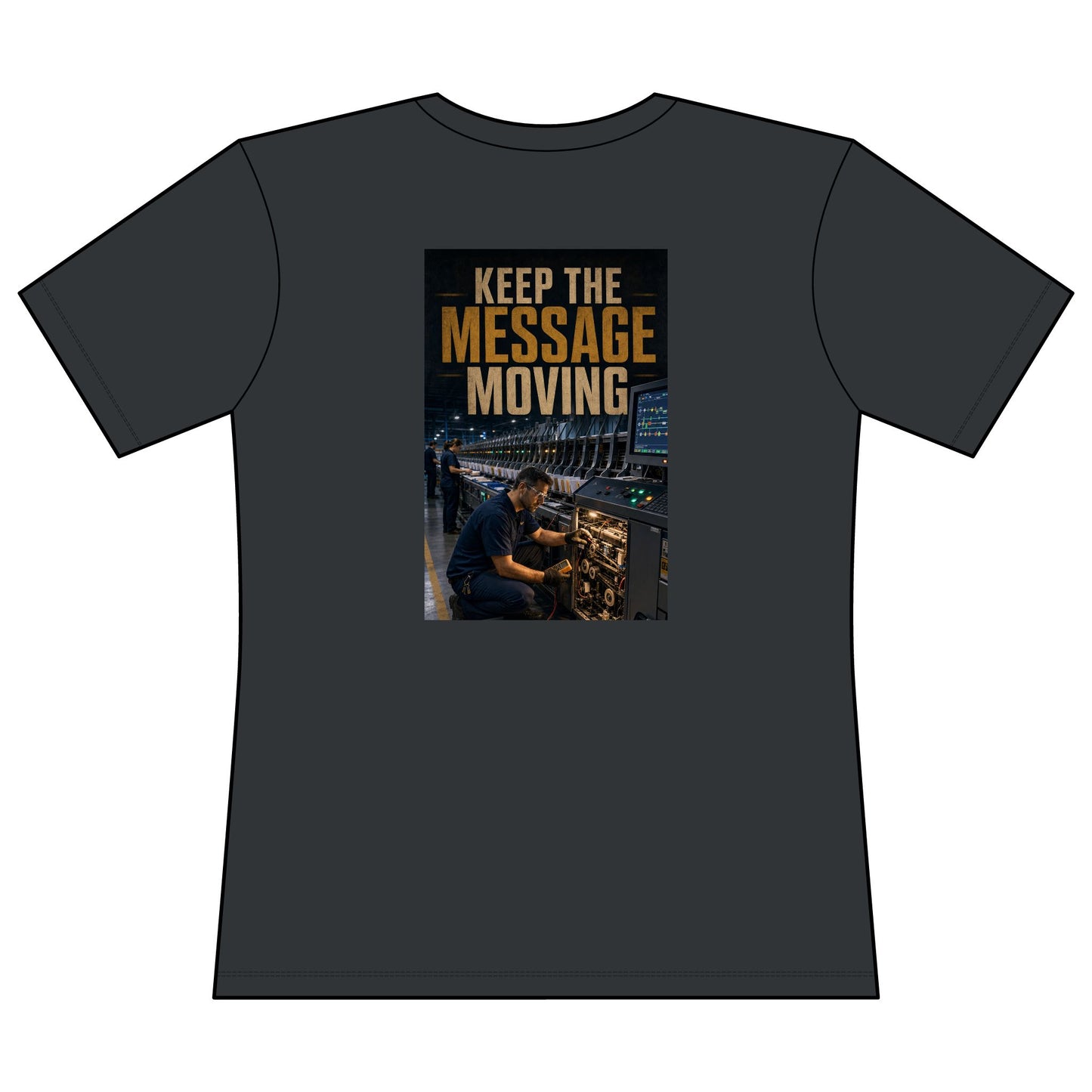 Postal Music — Keep the Message Moving — Women's Relaxed T-Shirt