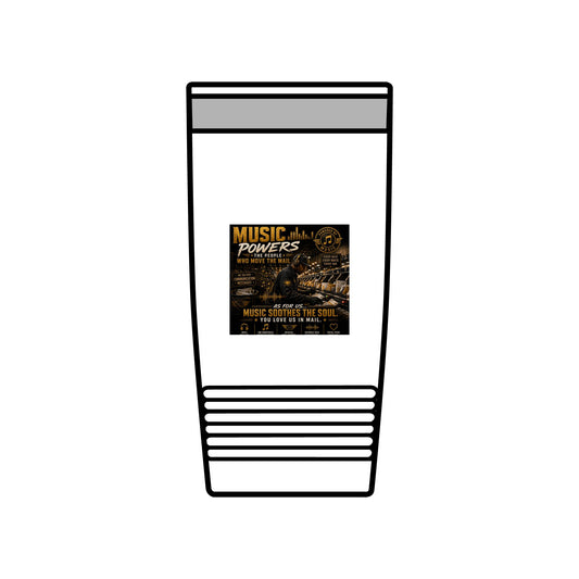 Postal Music — Music Powers the People — Insulated Tumbler 20oz