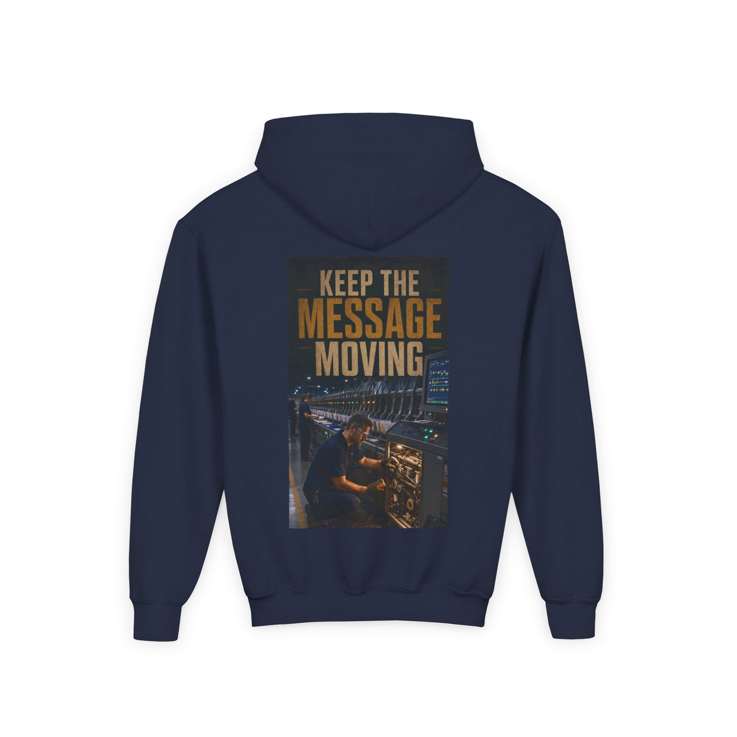 Postal Music — Keep the Message Moving — Youth Hoodie
