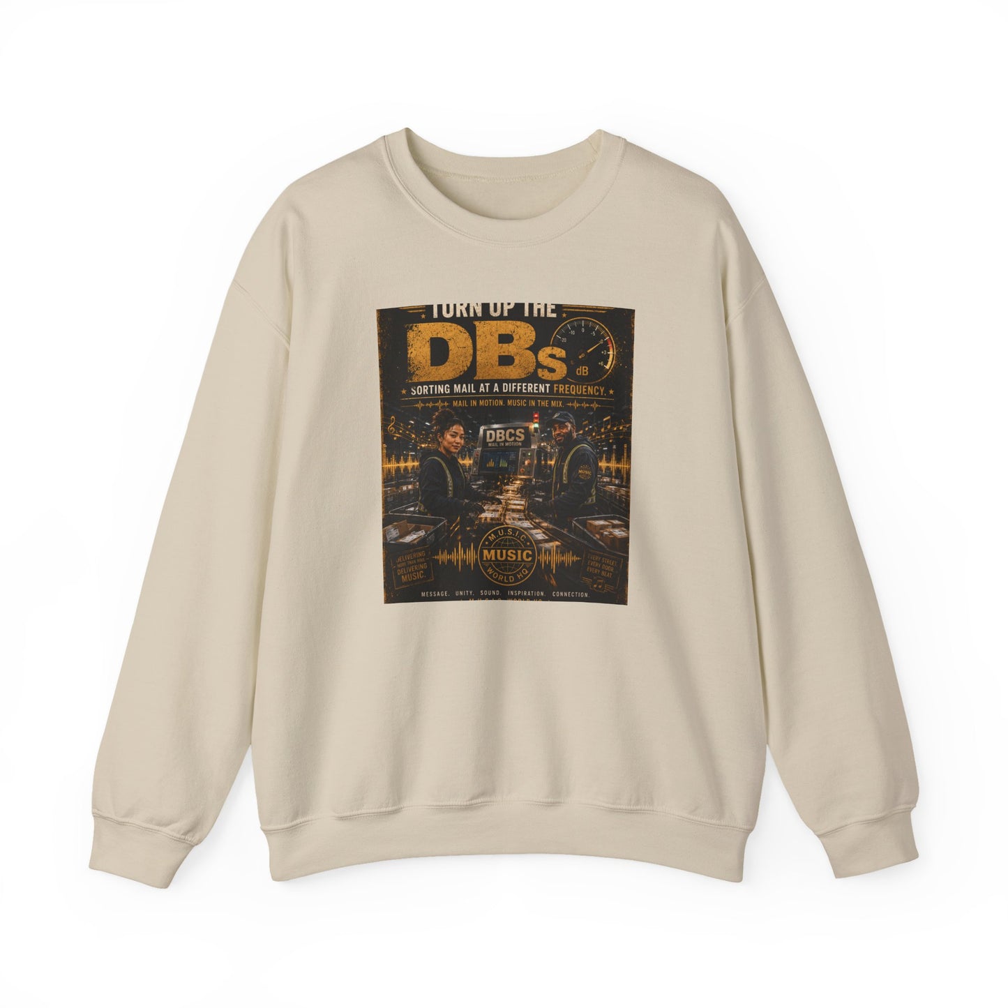 Turn Up the DBs — Men's Crewneck Sweatshirt (Jogger Set Top)