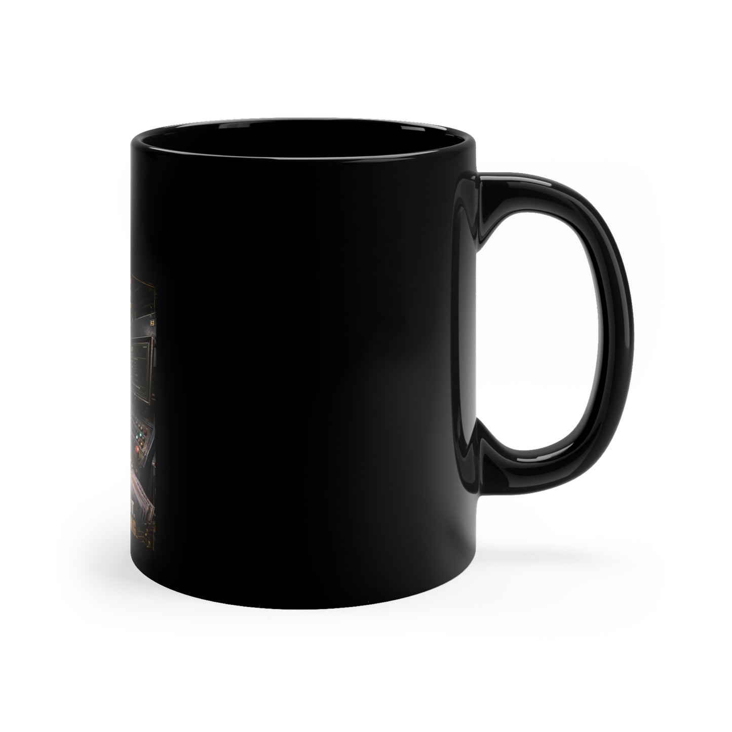Postal Music — Maintenance Keeps the System Moving — Black Coffee Mug 11oz