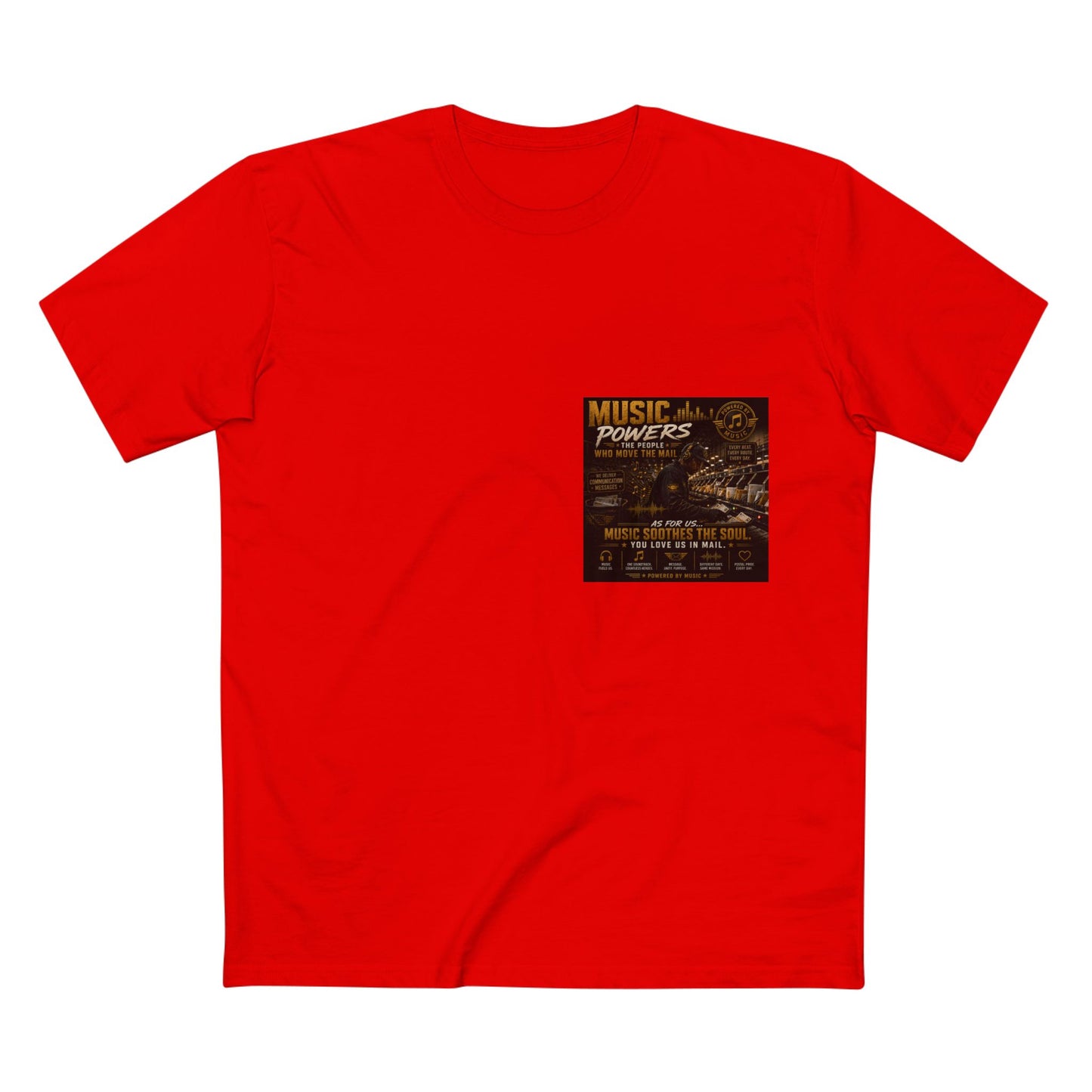 Postal Music — Music Powers the People — Streetwear T-Shirt