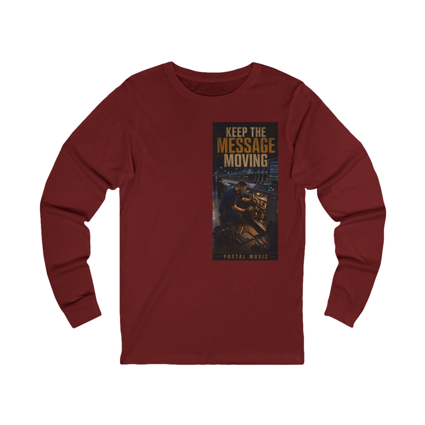 Postal Music — Keep the Message Moving — Long-Sleeve T-Shirt