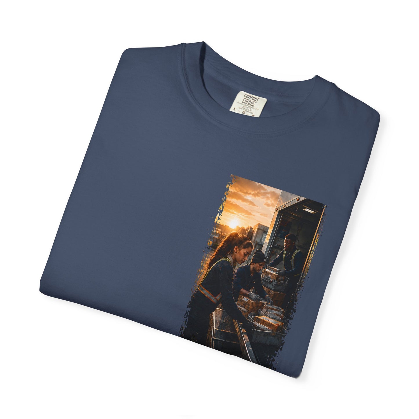 Postal Music — The Next Tour Garment-Dyed T-Shirt — Color Group 3 of 4