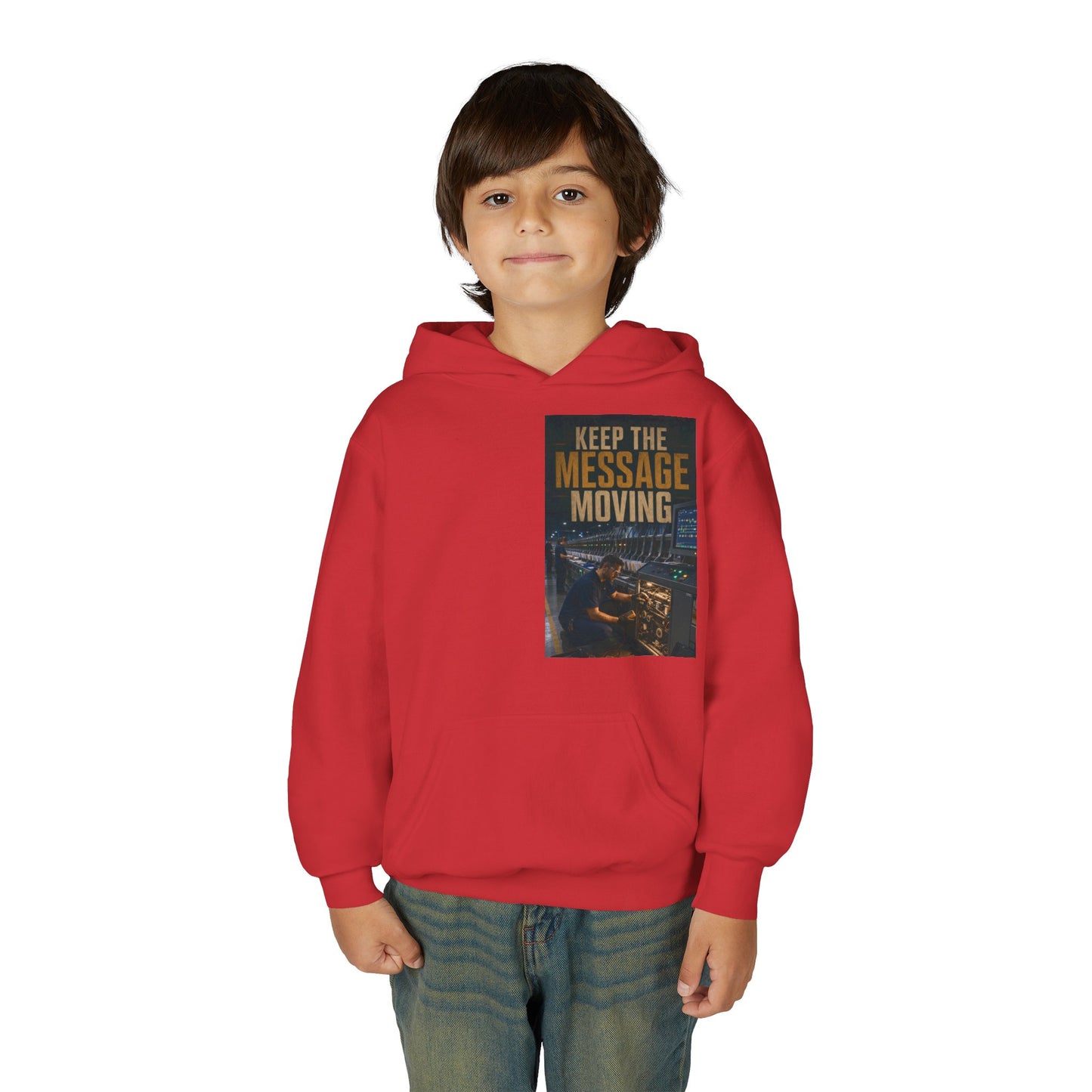 Postal Music — Keep the Message Moving — Youth Hoodie