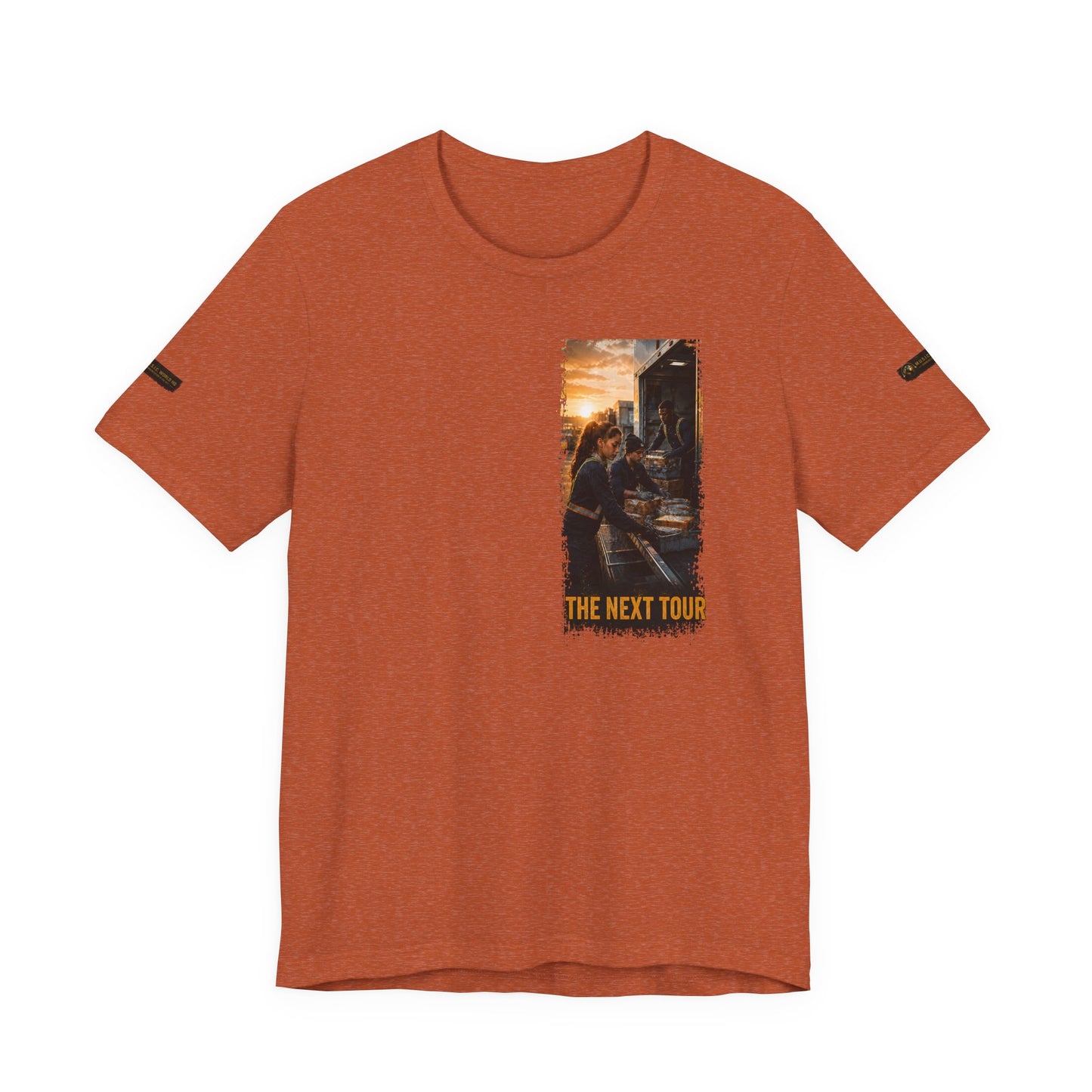 Postal Music — The Next Tour Premium Unisex T-Shirt — Color Group 3 of 11