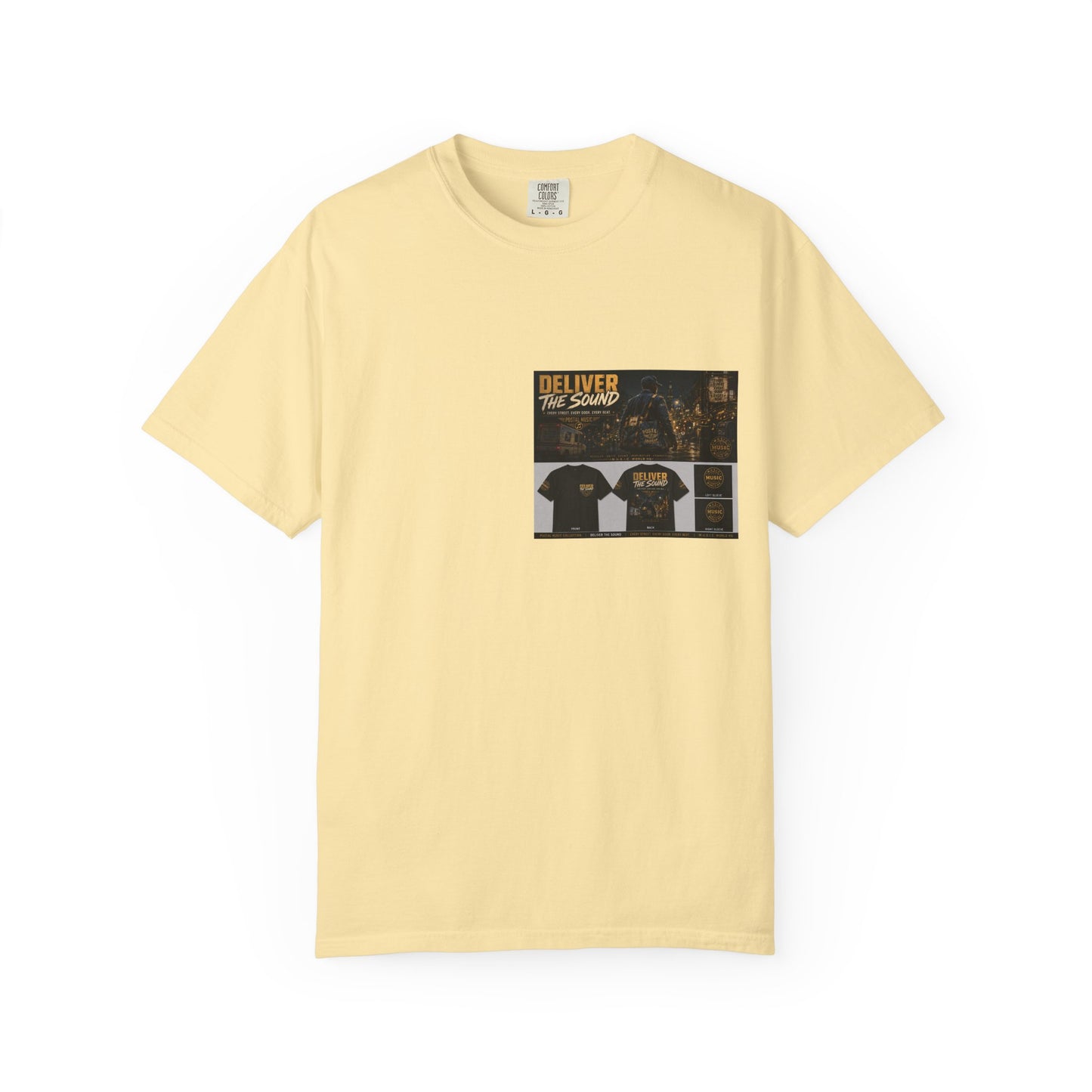 Postal Music — Deliver the Sound — Garment-Dyed T-Shirt