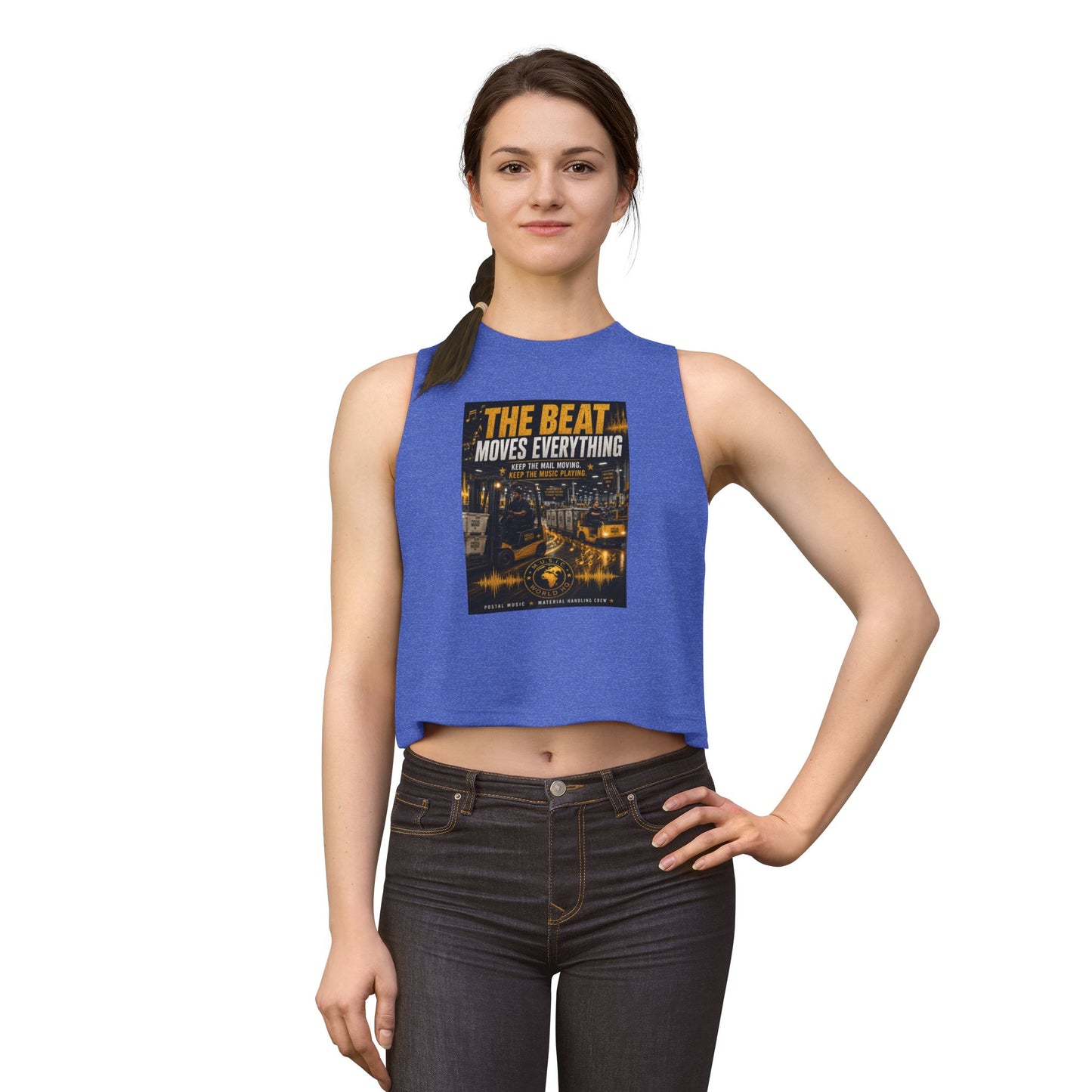 The Beat Moves Everything — Women's Cropped Tee | Postal Music