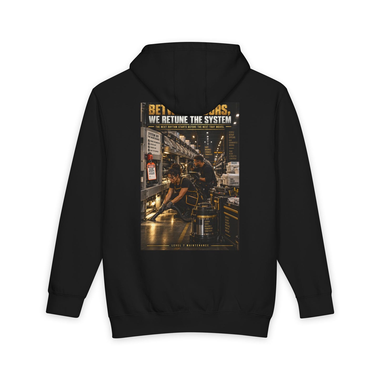 Postal Music - Between Tours, We Retune the System - Heavyweight Pullover Hoodie