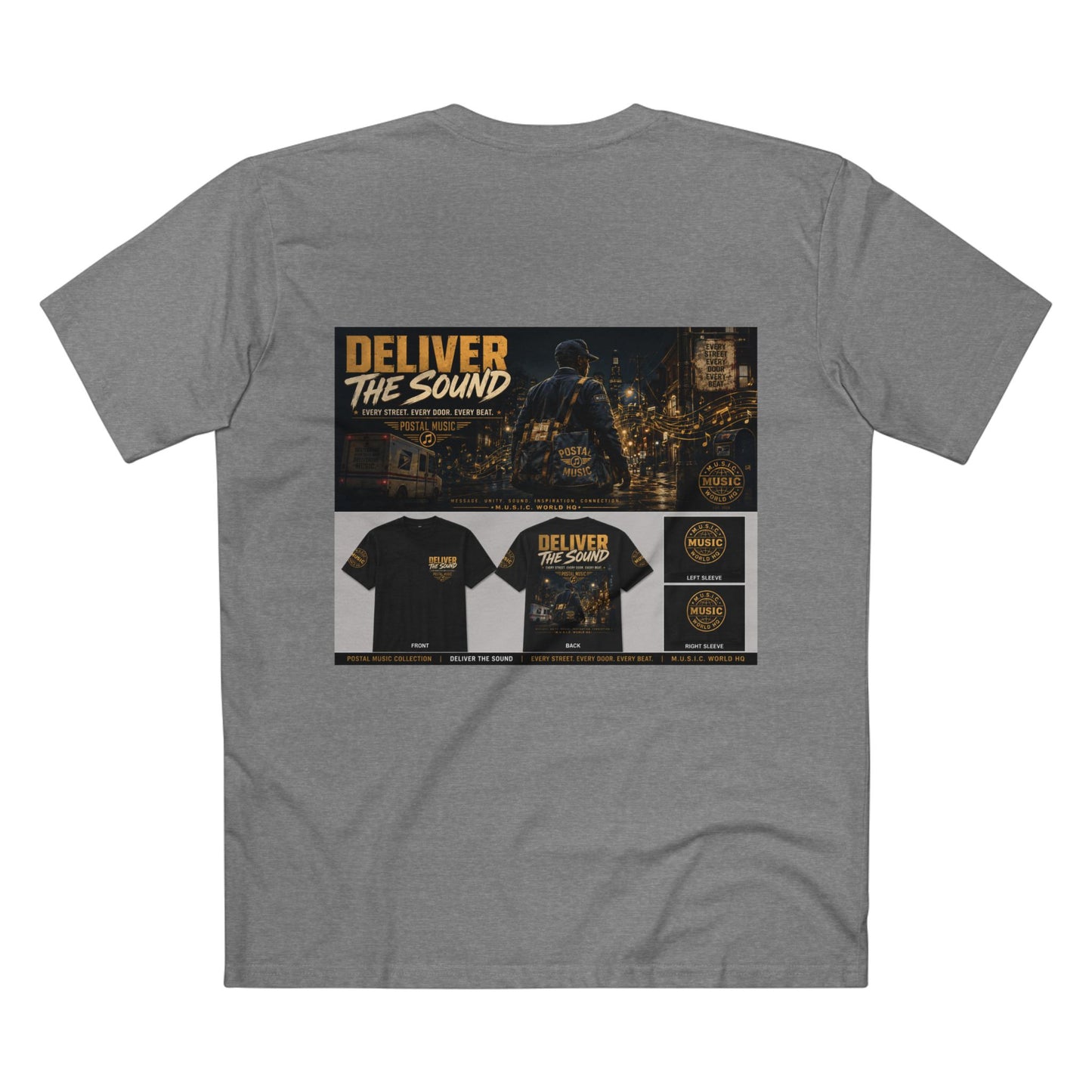 Postal Music — Deliver the Sound — Streetwear T-Shirt