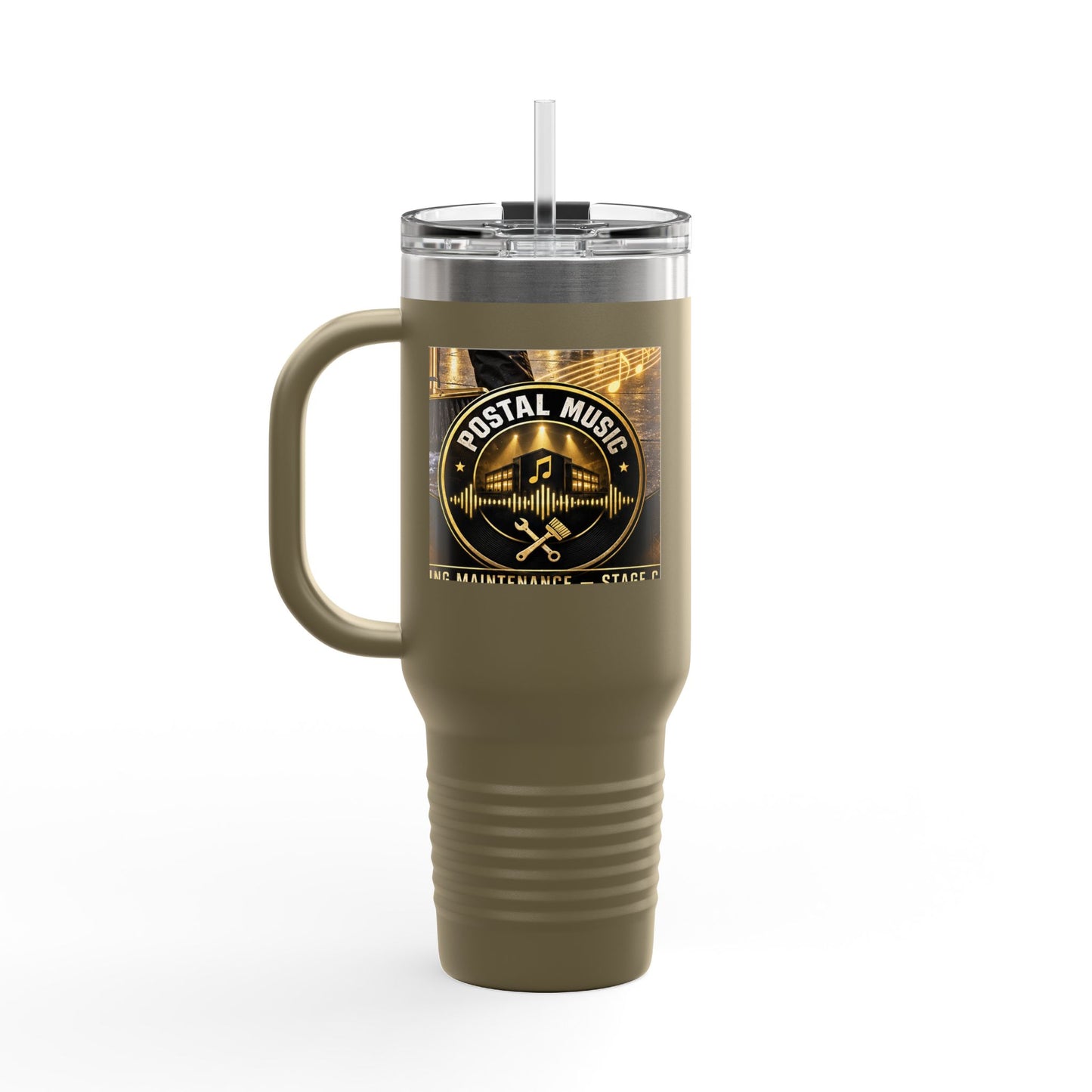 Postal Music - We Set the Stage - Insulated Travel Mug 40oz