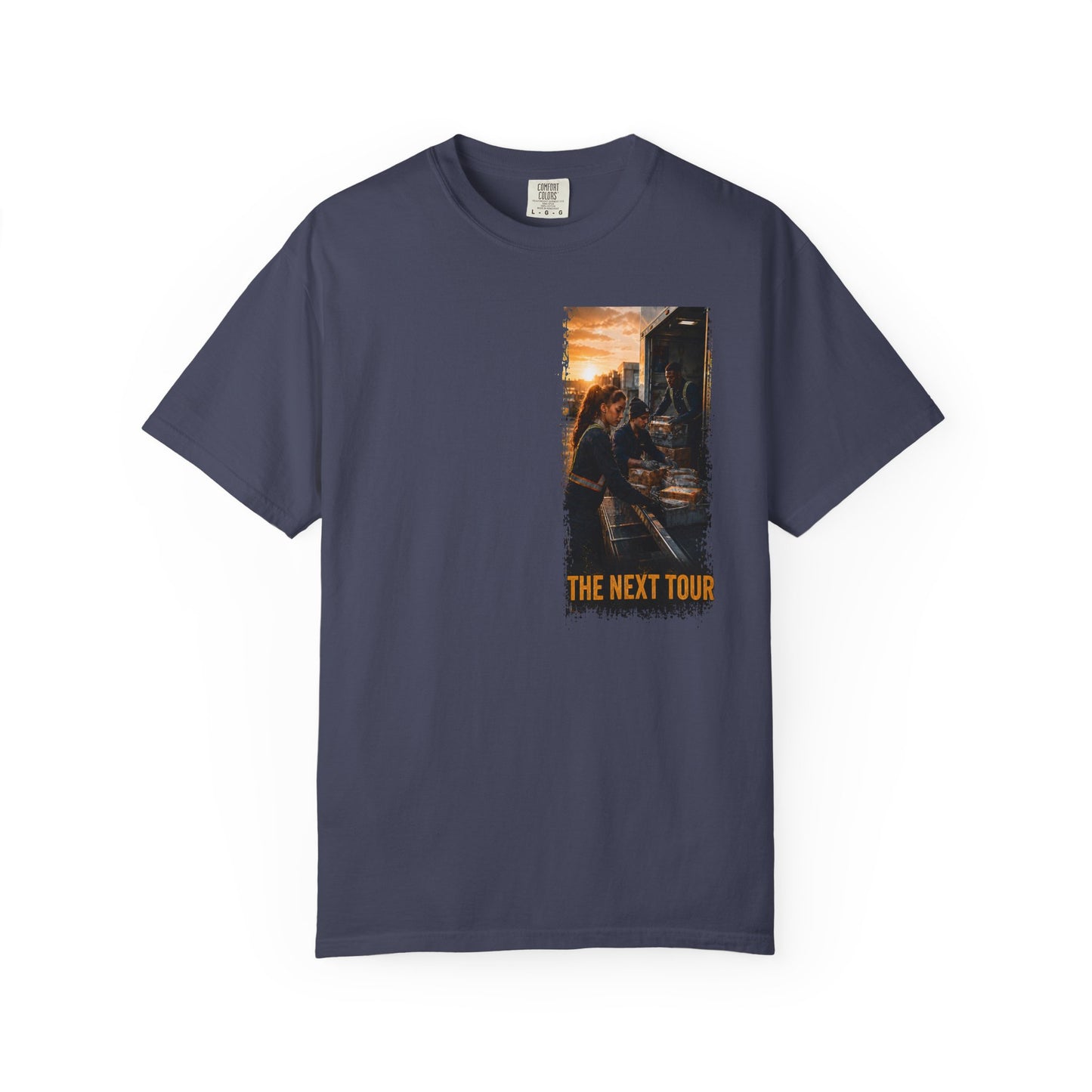 Postal Music — The Next Tour Garment-Dyed T-Shirt — Color Group 2 of 4
