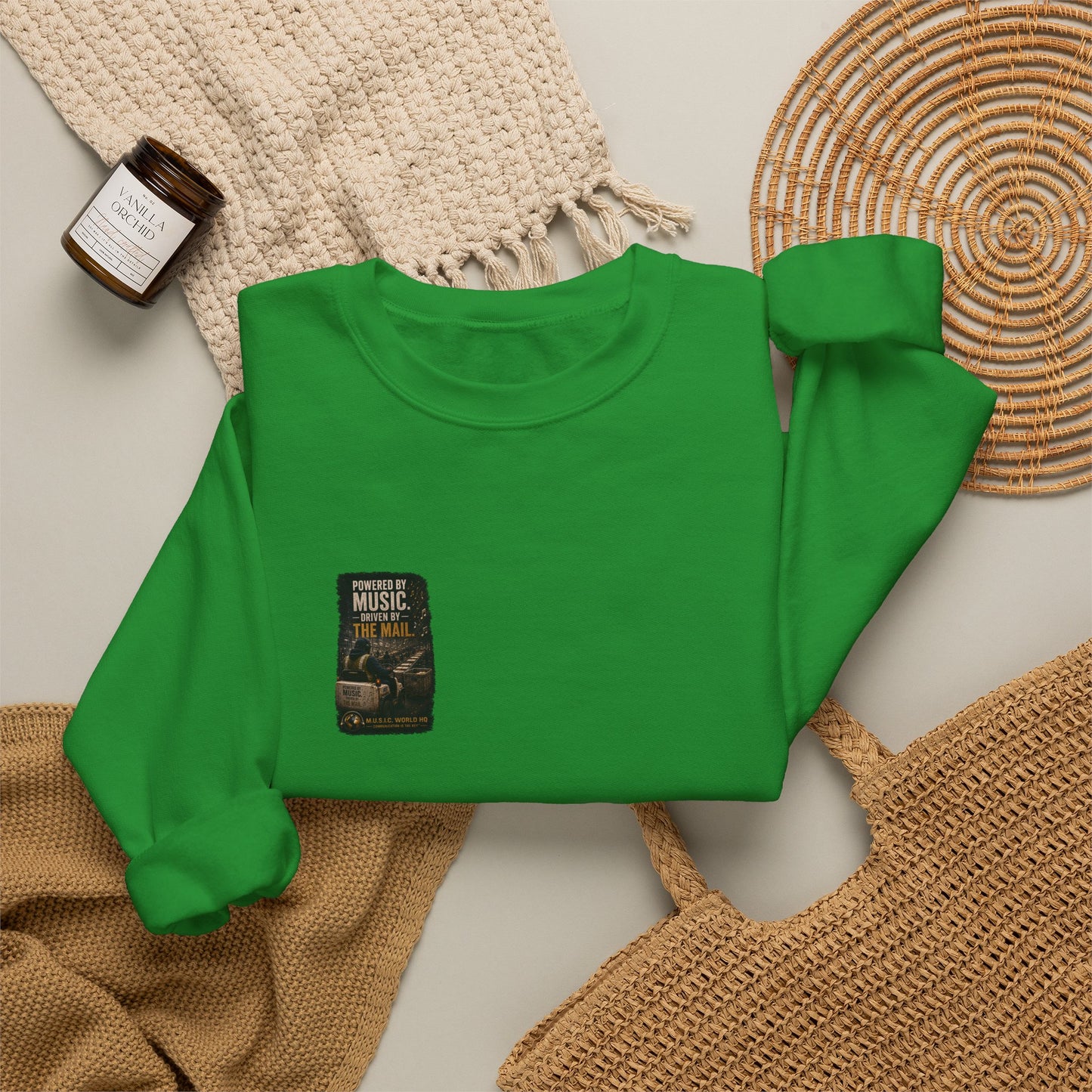 Postal Music - Powered by Music Crewneck Sweatshirt - Colorways B