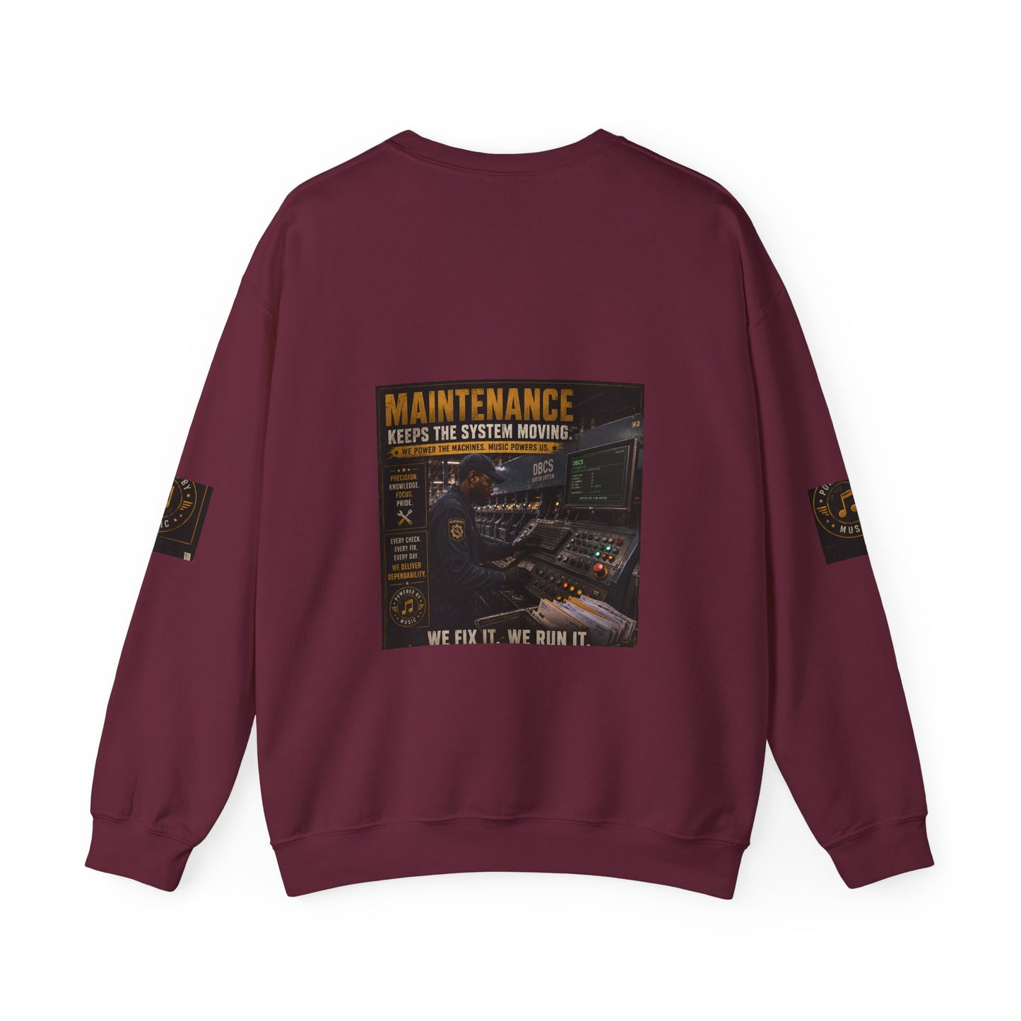 Postal Music — Maintenance Keeps the System Moving — Core Crewneck Sweatshirt