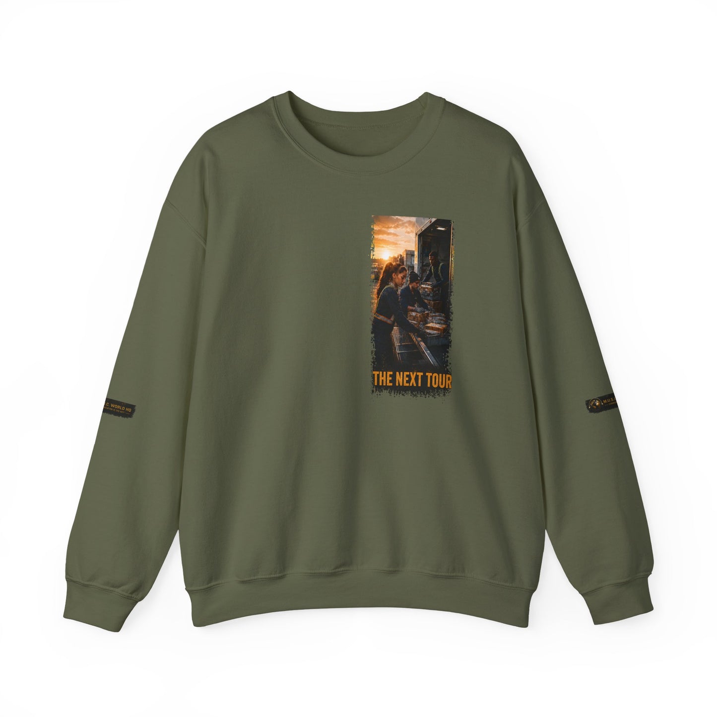 Postal Music — The Next Tour Core Crewneck Sweatshirt — Color Group 2 of 3