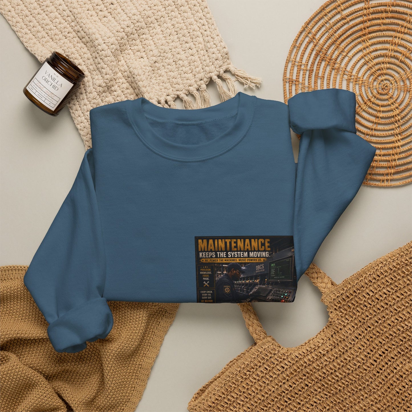 Postal Music — Maintenance Keeps the System Moving — Core Crewneck Sweatshirt