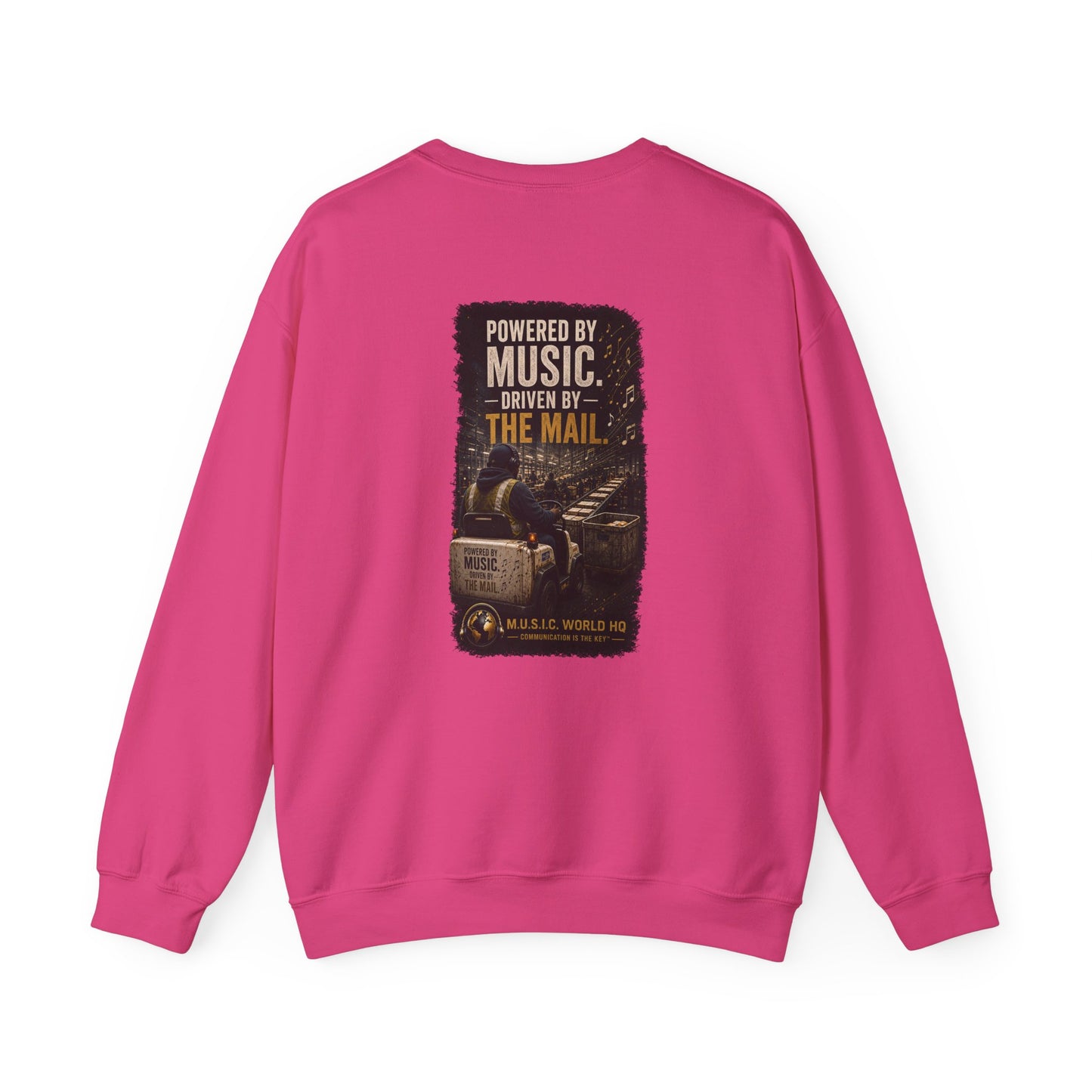 Postal Music - Powered by Music Crewneck Sweatshirt - Colorways B