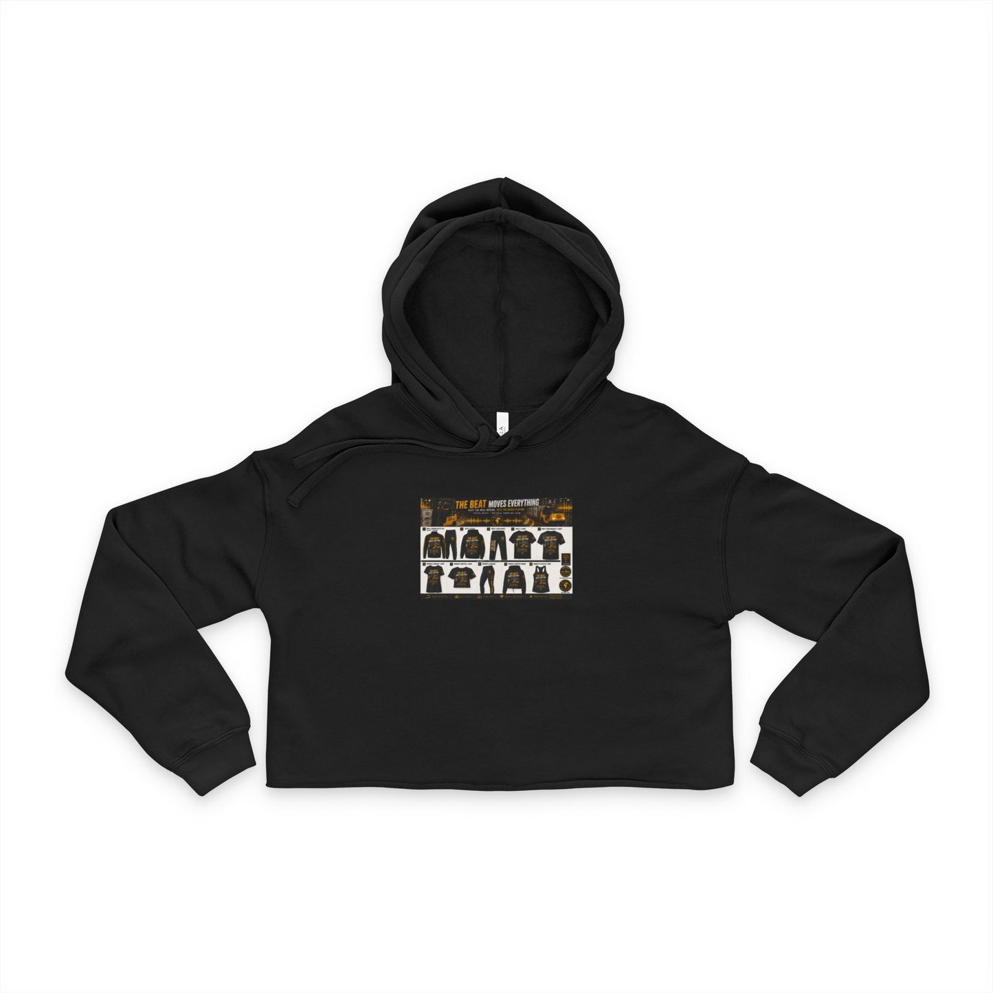 The Beat Moves Everything — Women's Cropped Hoodie | Postal Music