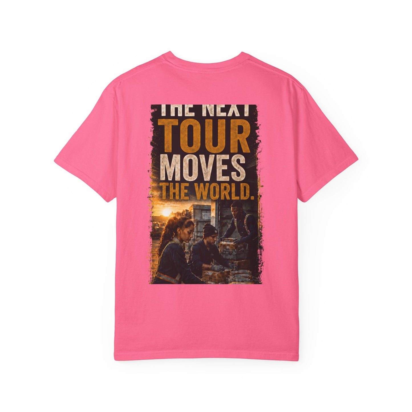 Postal Music — The Next Tour Garment-Dyed T-Shirt — Color Group 2 of 4