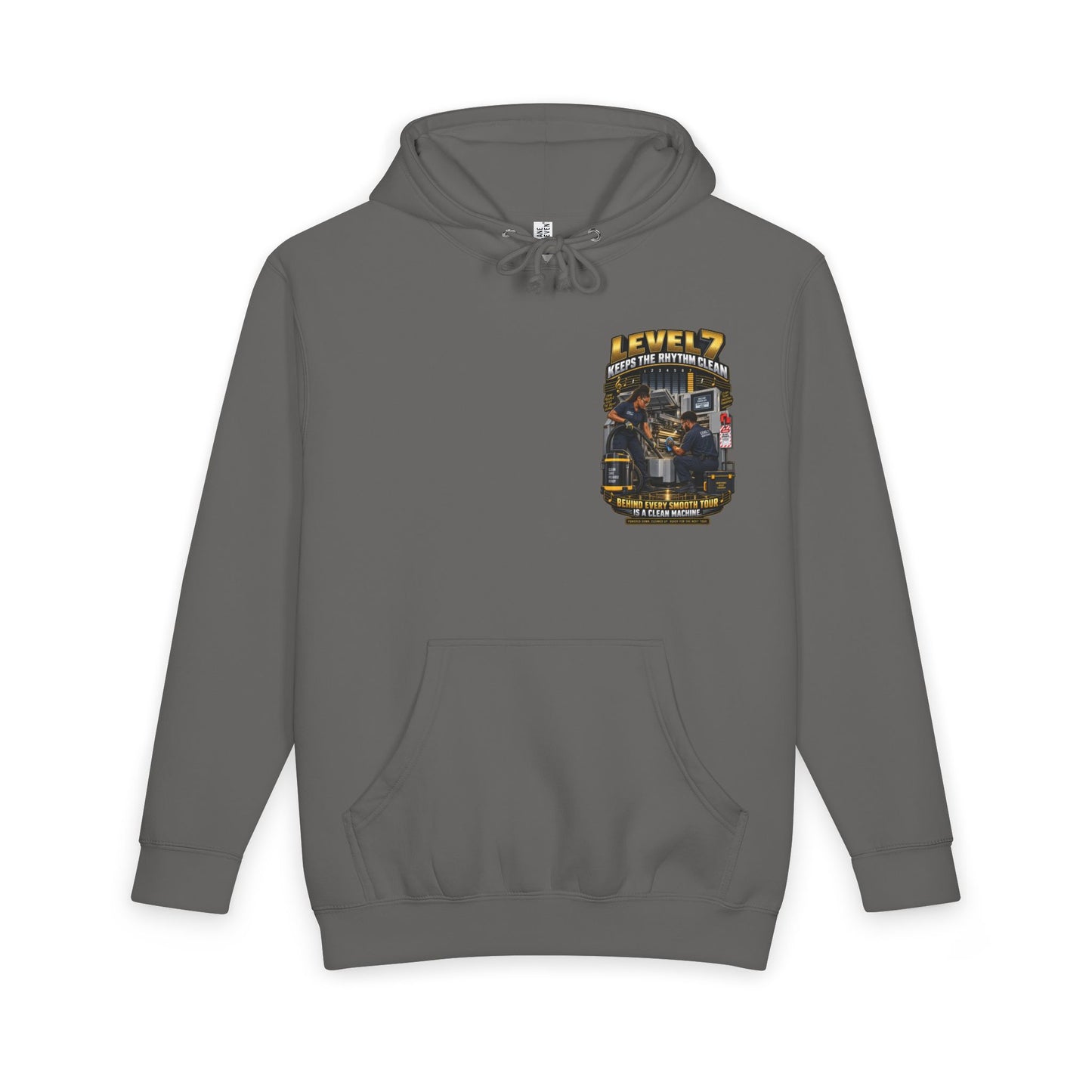 Postal Music - Level 7 Keeps the Rhythm Clean - Heavyweight Pullover Hoodie