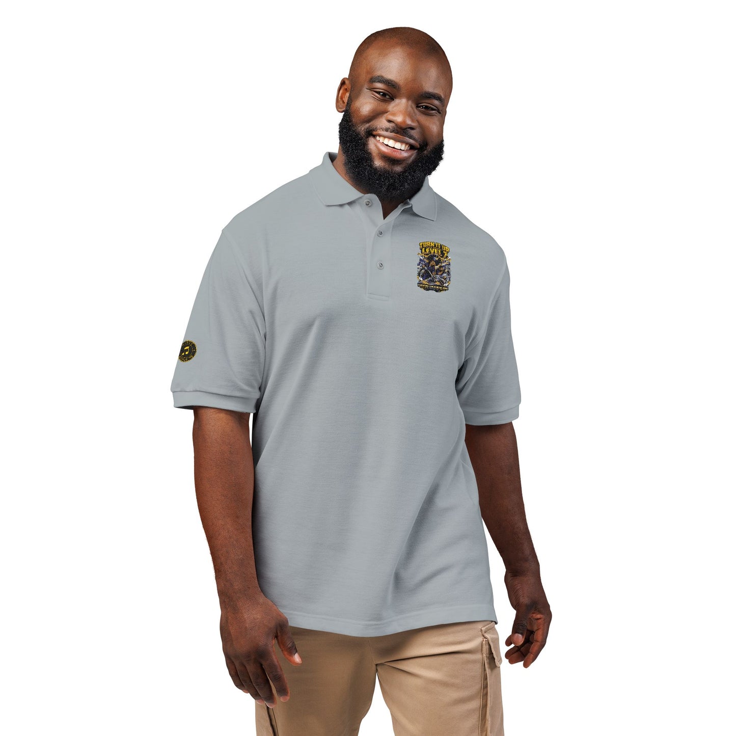 Postal Music - Turn It Up to Level 7 - Unisex Polo Shirt