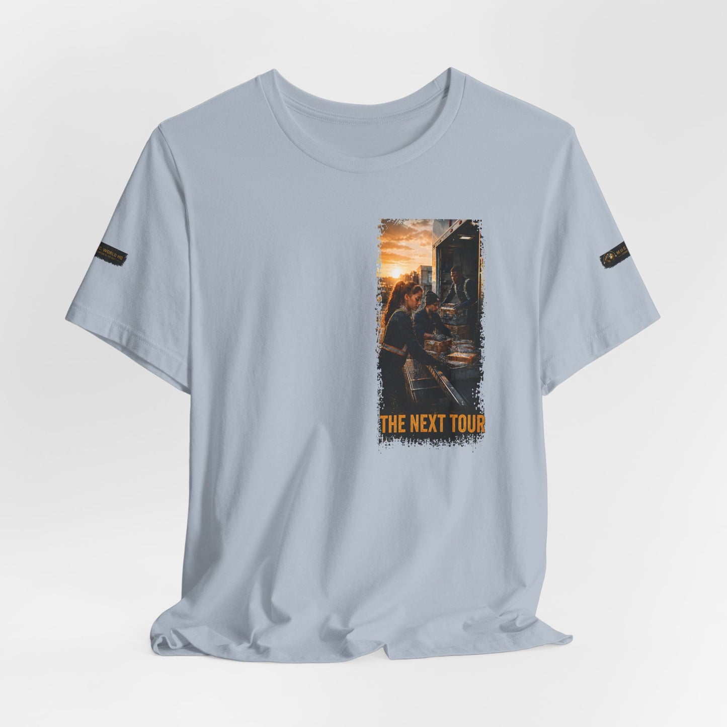 Postal Music — The Next Tour Premium Unisex T-Shirt — Color Group 7 of 11