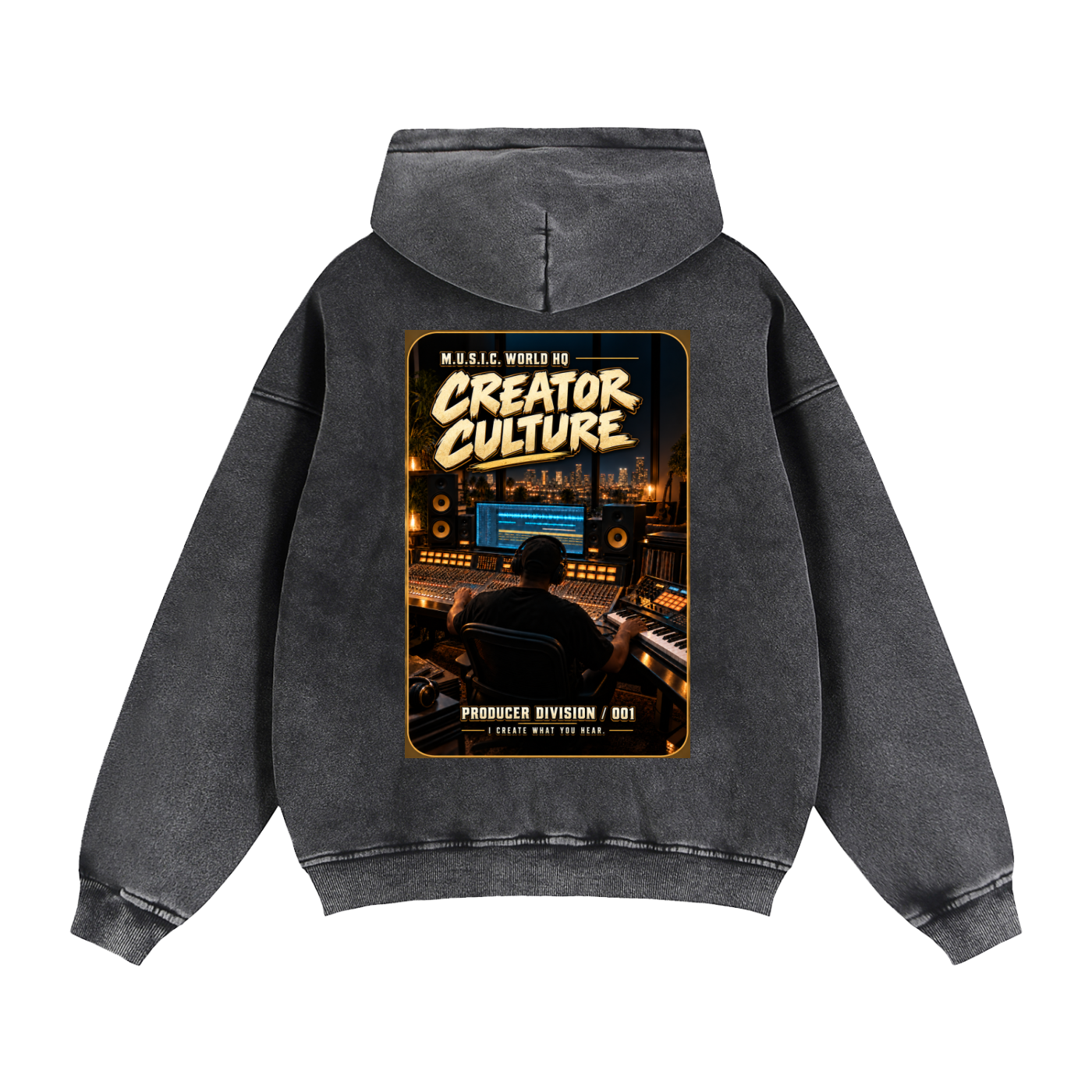 Zip-Through Boxy Fleece Hoodie