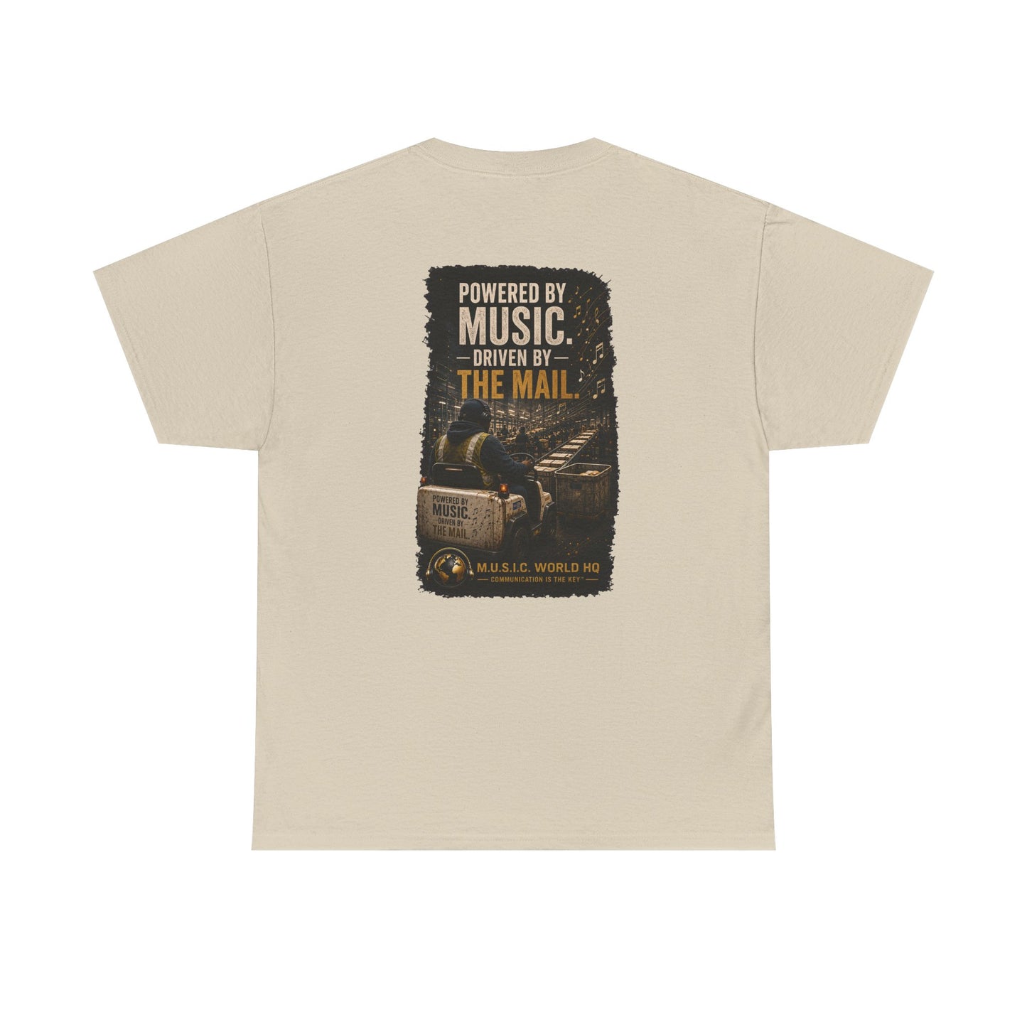 Postal Music - Powered by Music Premium T-Shirt - Colorways E