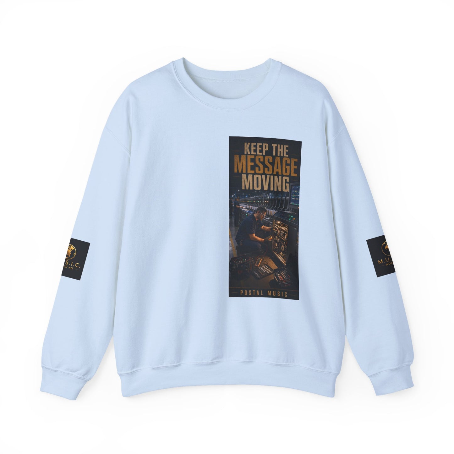 Postal Music — Keep the Message Moving — Core Crewneck Sweatshirt
